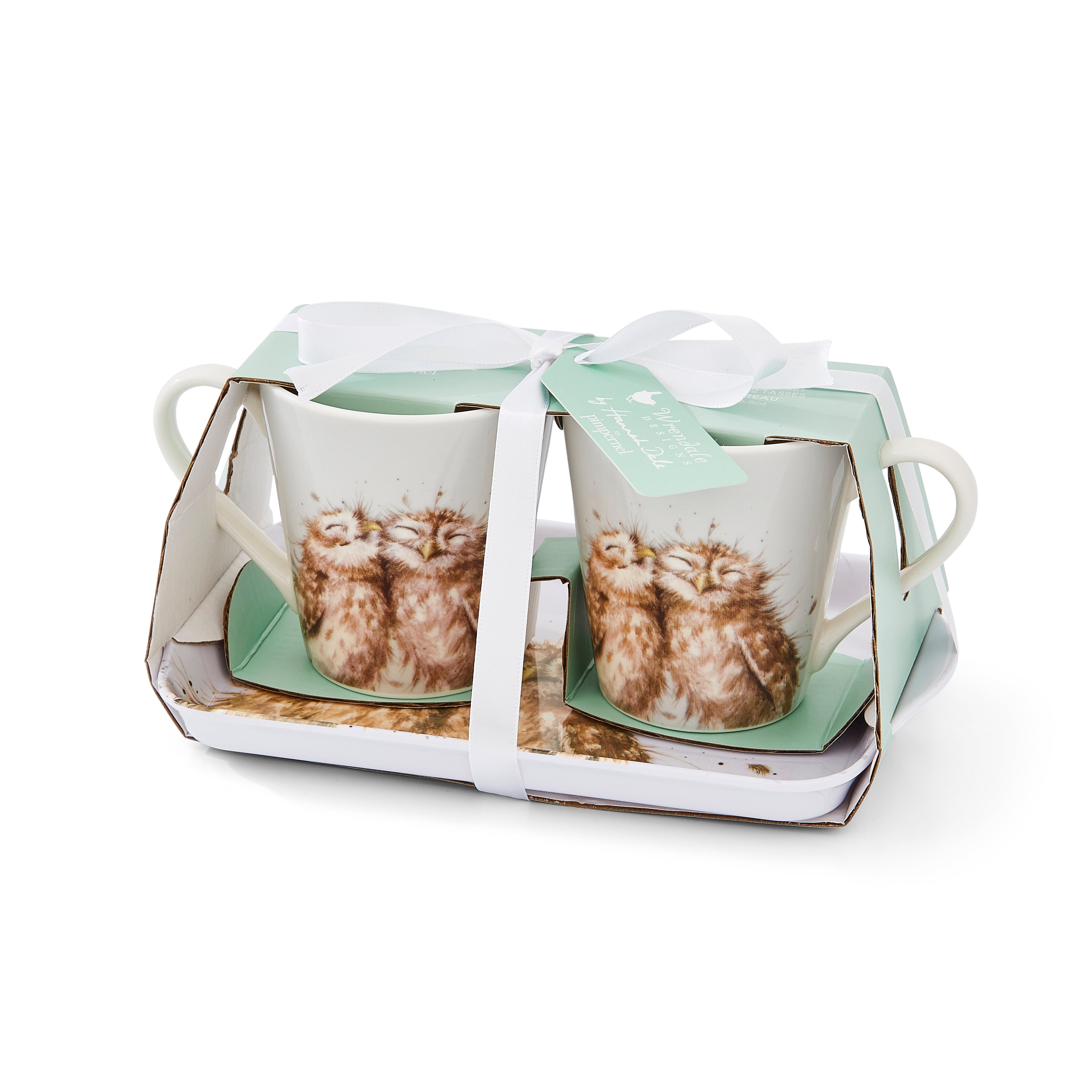"Pimpernel Wrendale Coloured Collection - Owl Mug 0.18L
Tray 21 x 14cm Single "