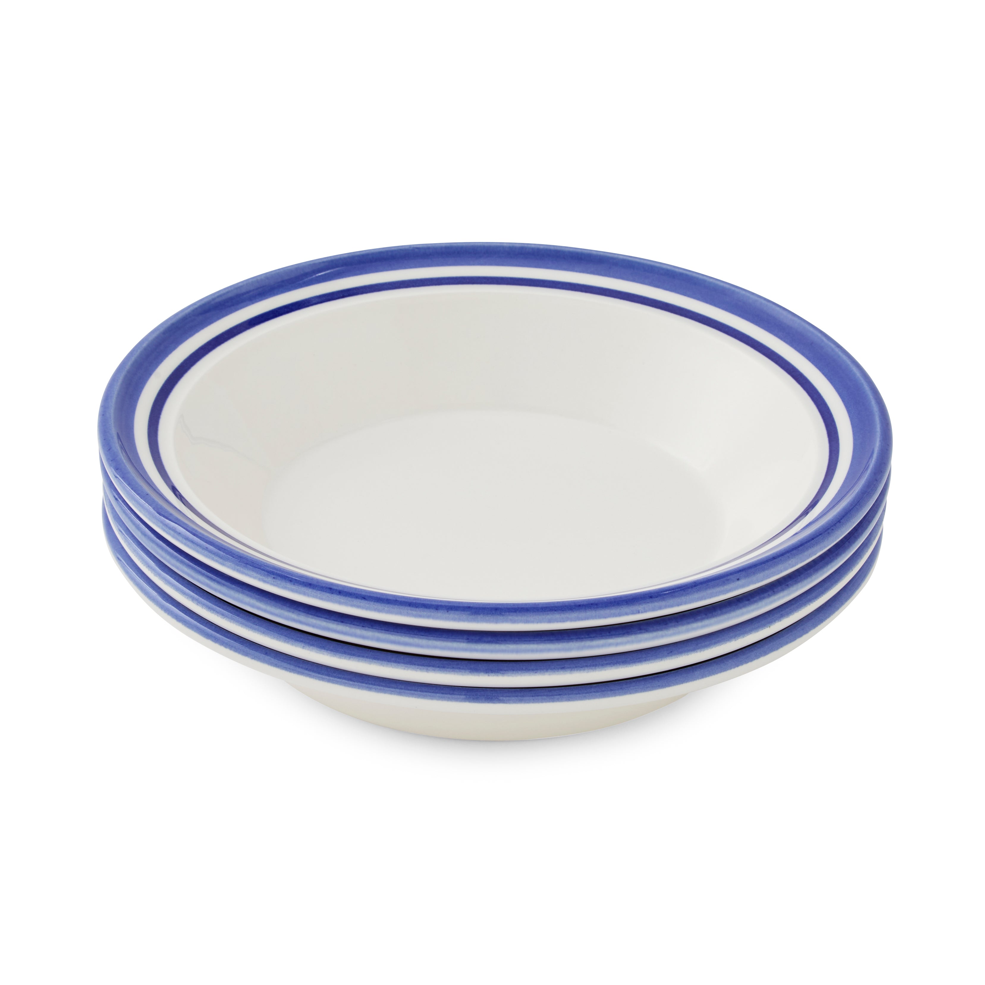Portmeirion Home Potter's Stripe Soup Plate (D) 20cm Set of 4
