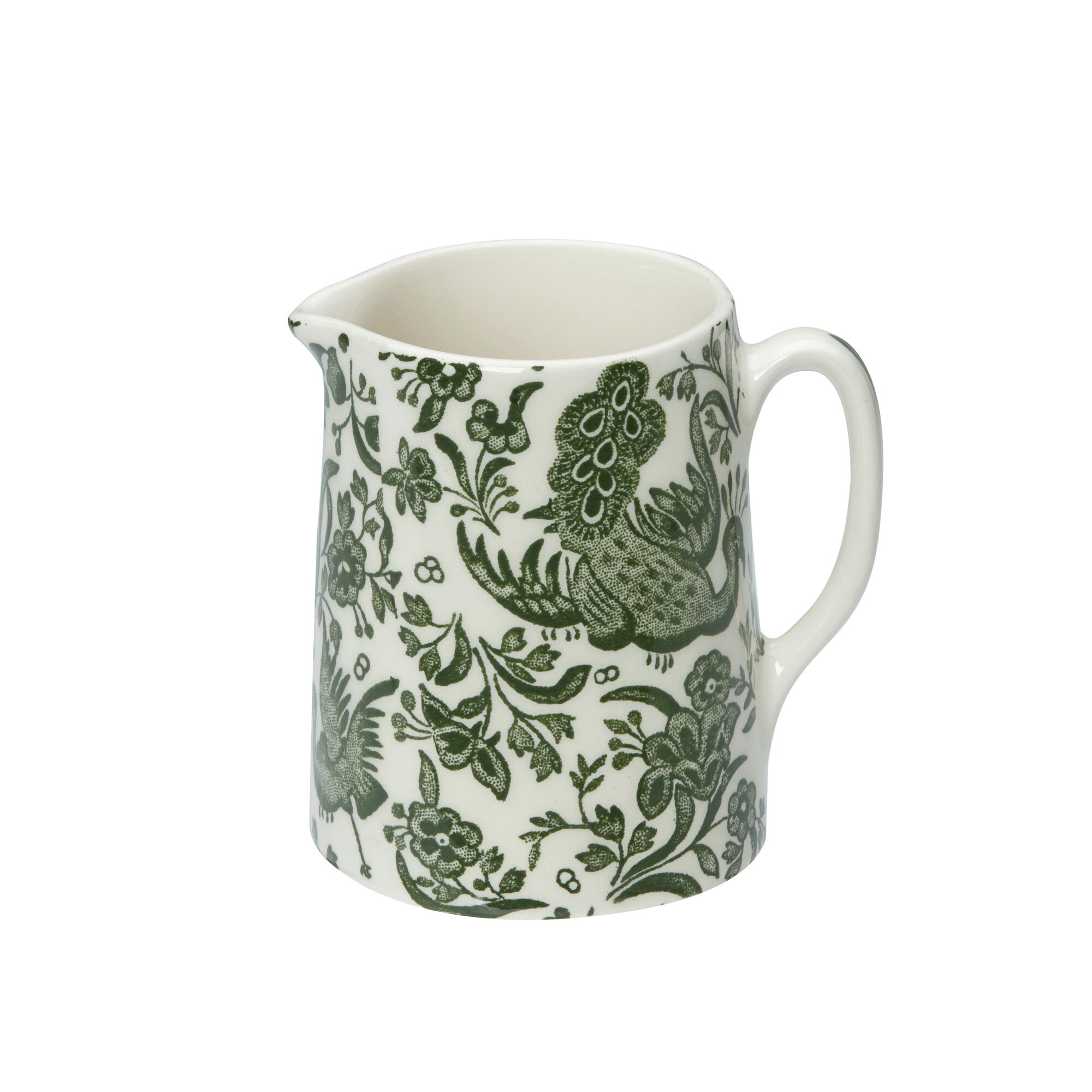 Burleigh Green Regal Peacock Mini Tankard Jug 160ml/0.25pt