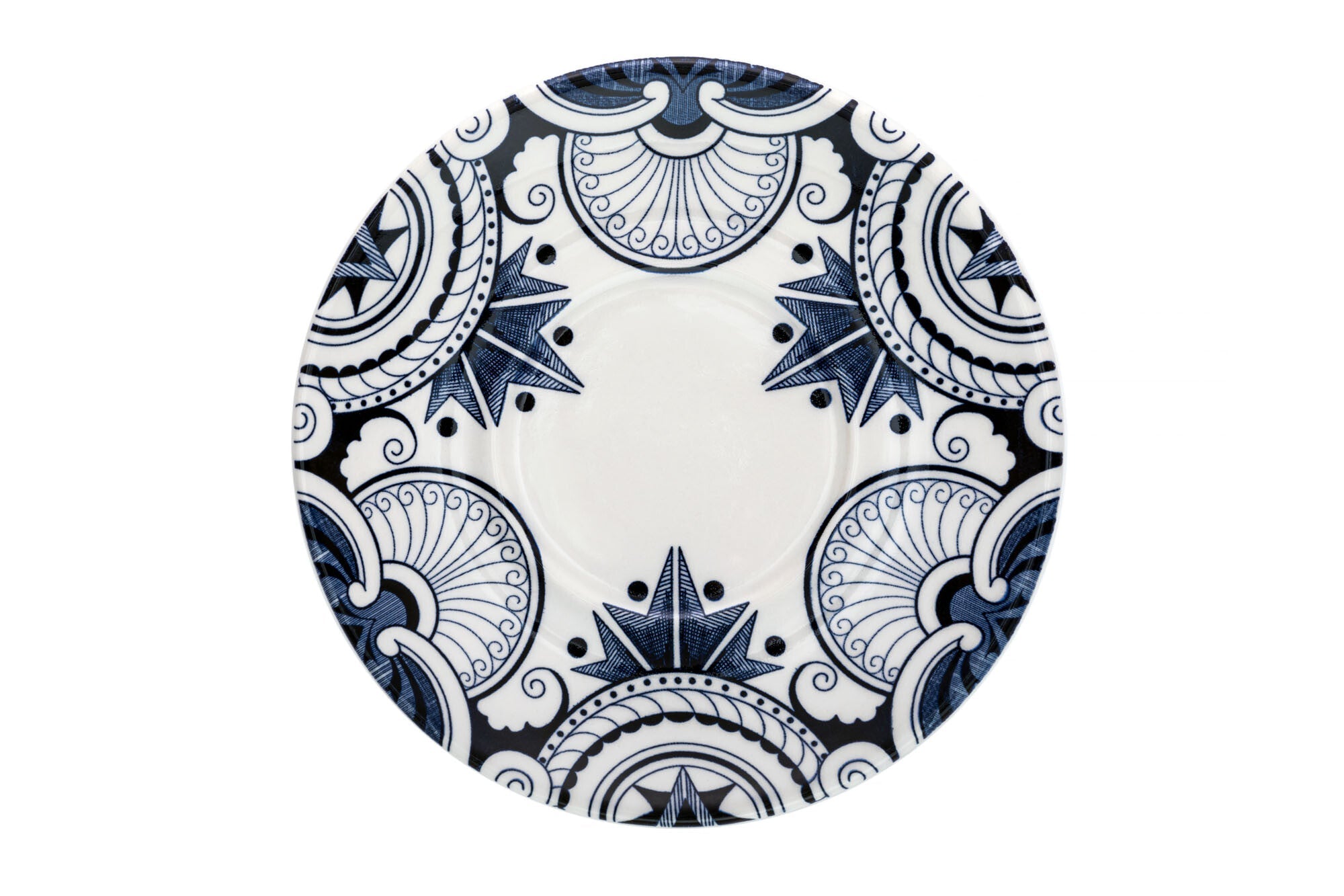 Burleigh Ink Blue Palisade Espresso Saucer 12cm