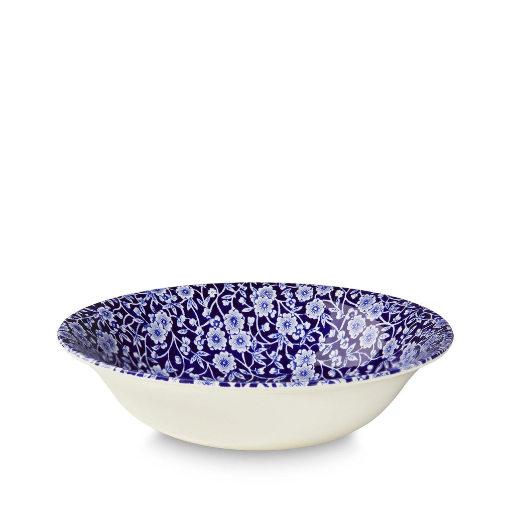 Burleigh Blue Calico Pudding/Soup Bowl 20.5cm