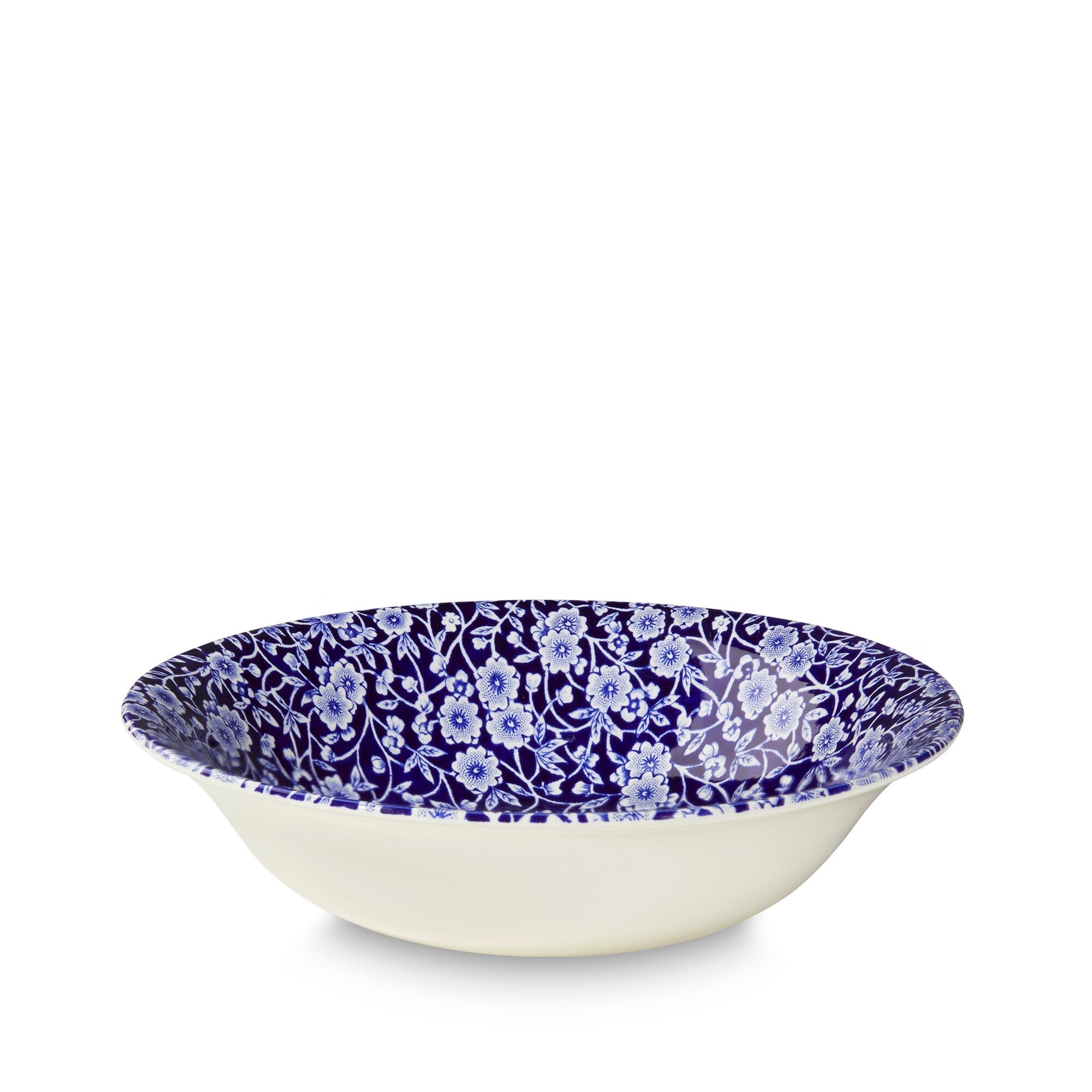 Burleigh Blue Calico Pudding/Soup Bowl 20.5cm