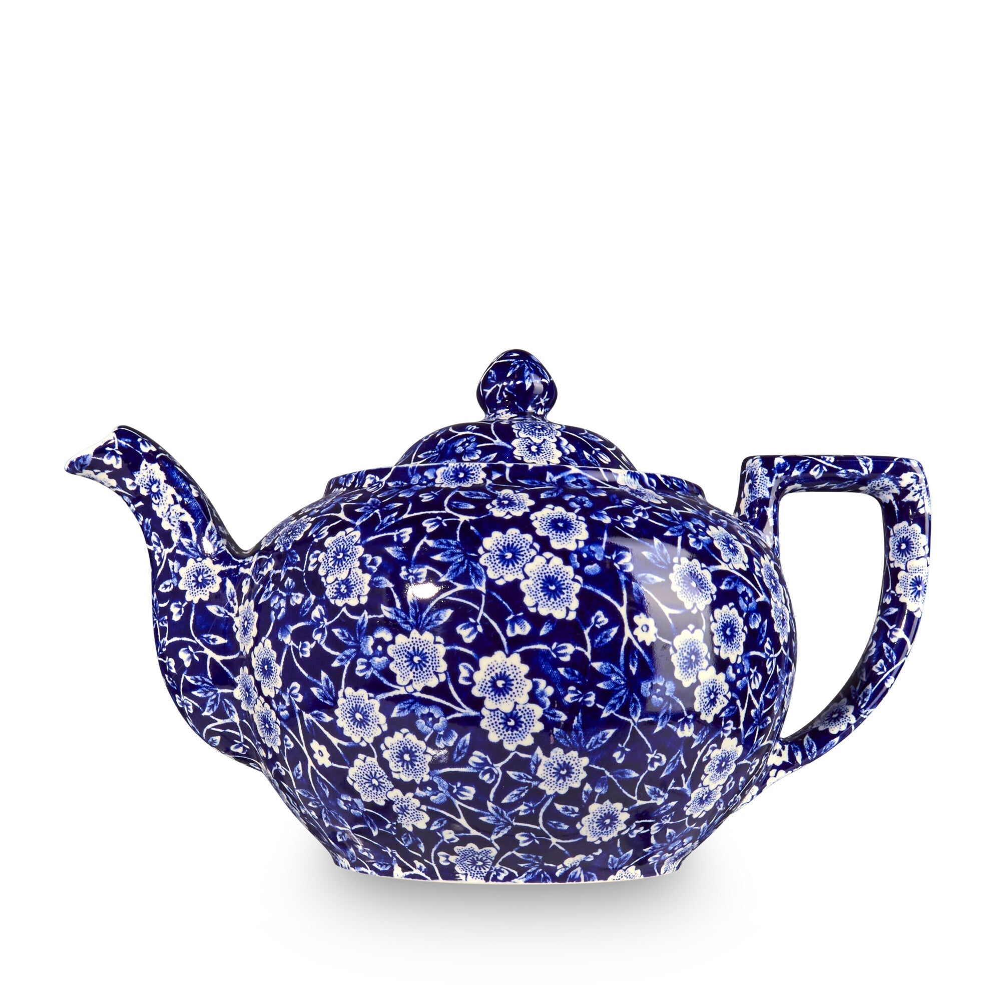 Burleigh Blue Calico Teapot Large 800ml/ 1.5pt