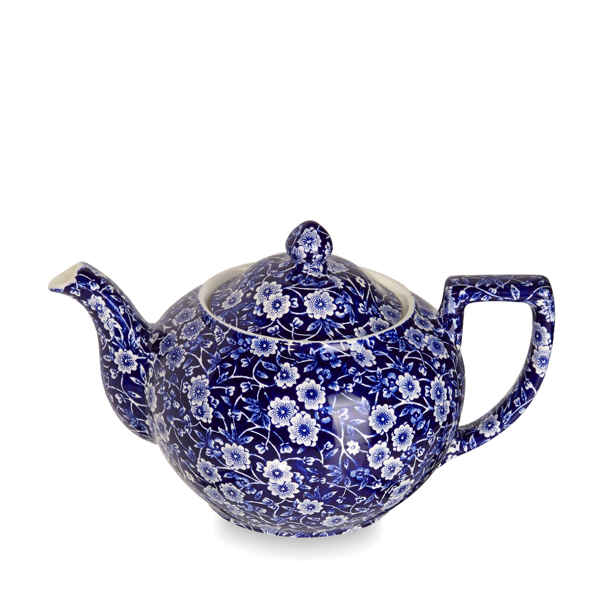 Burleigh Blue Calico Teapot Large 800ml/ 1.5pt