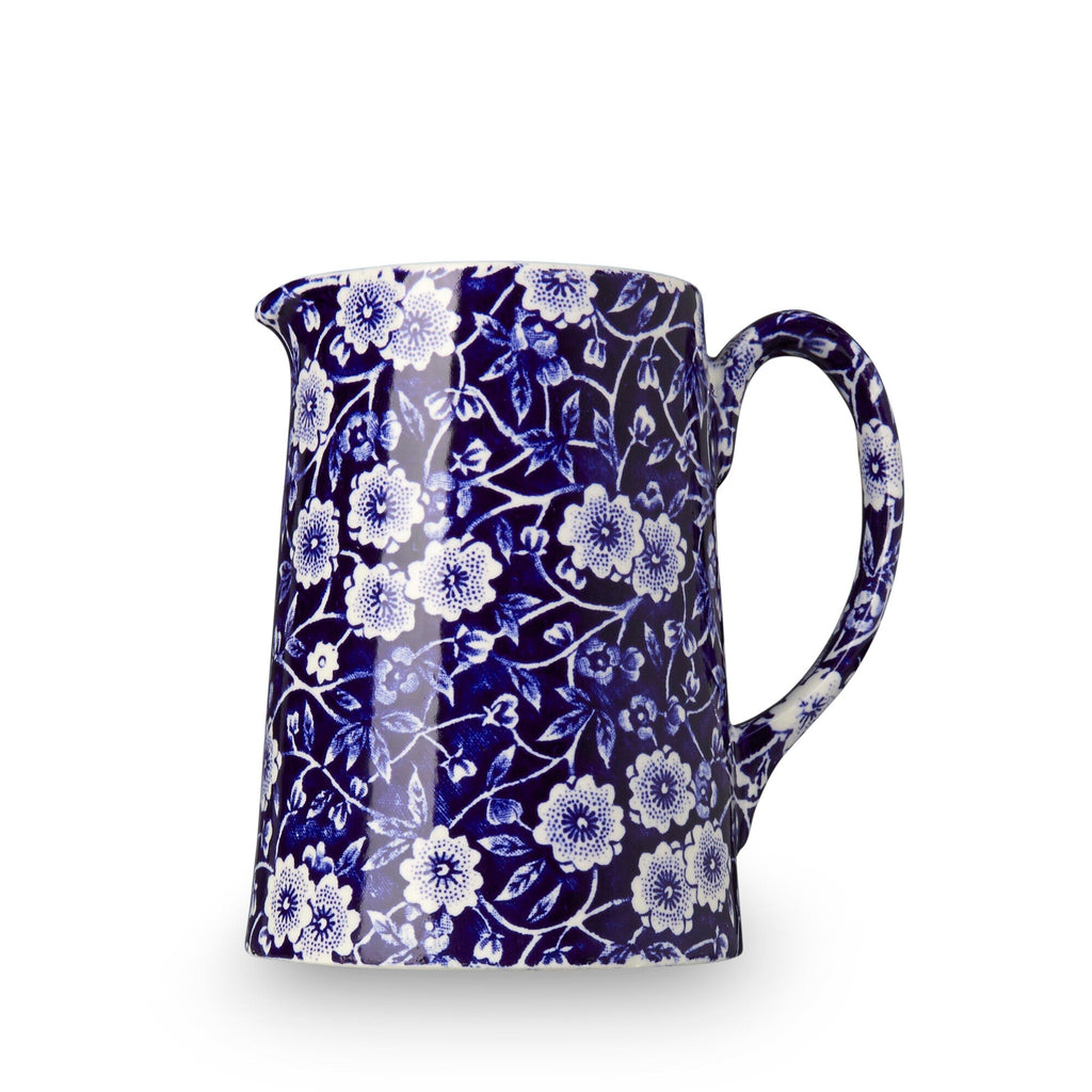 Burleigh Blue Calico Tankard Jug Small 284ml