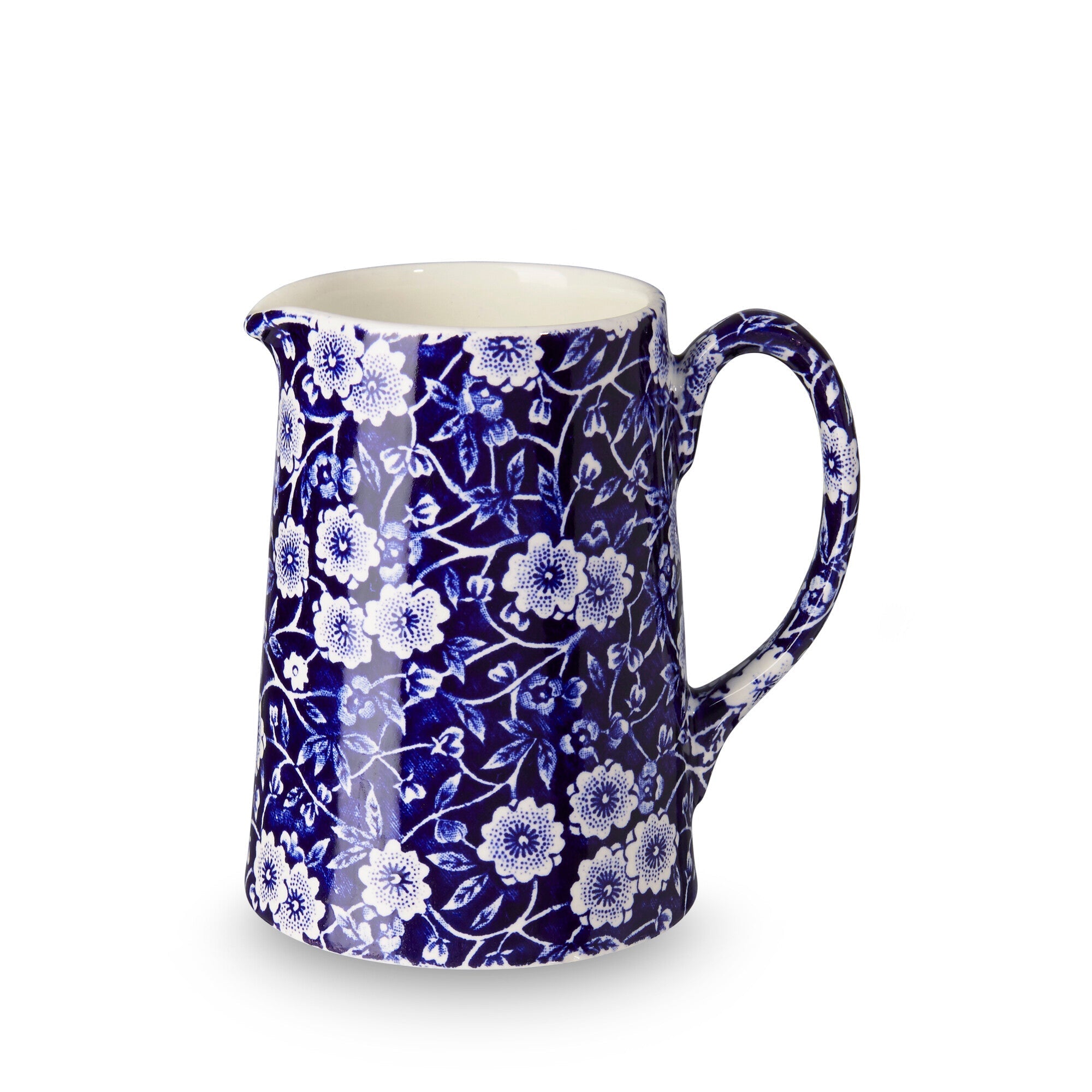 Burleigh Blue Calico Tankard Jug Small 284ml