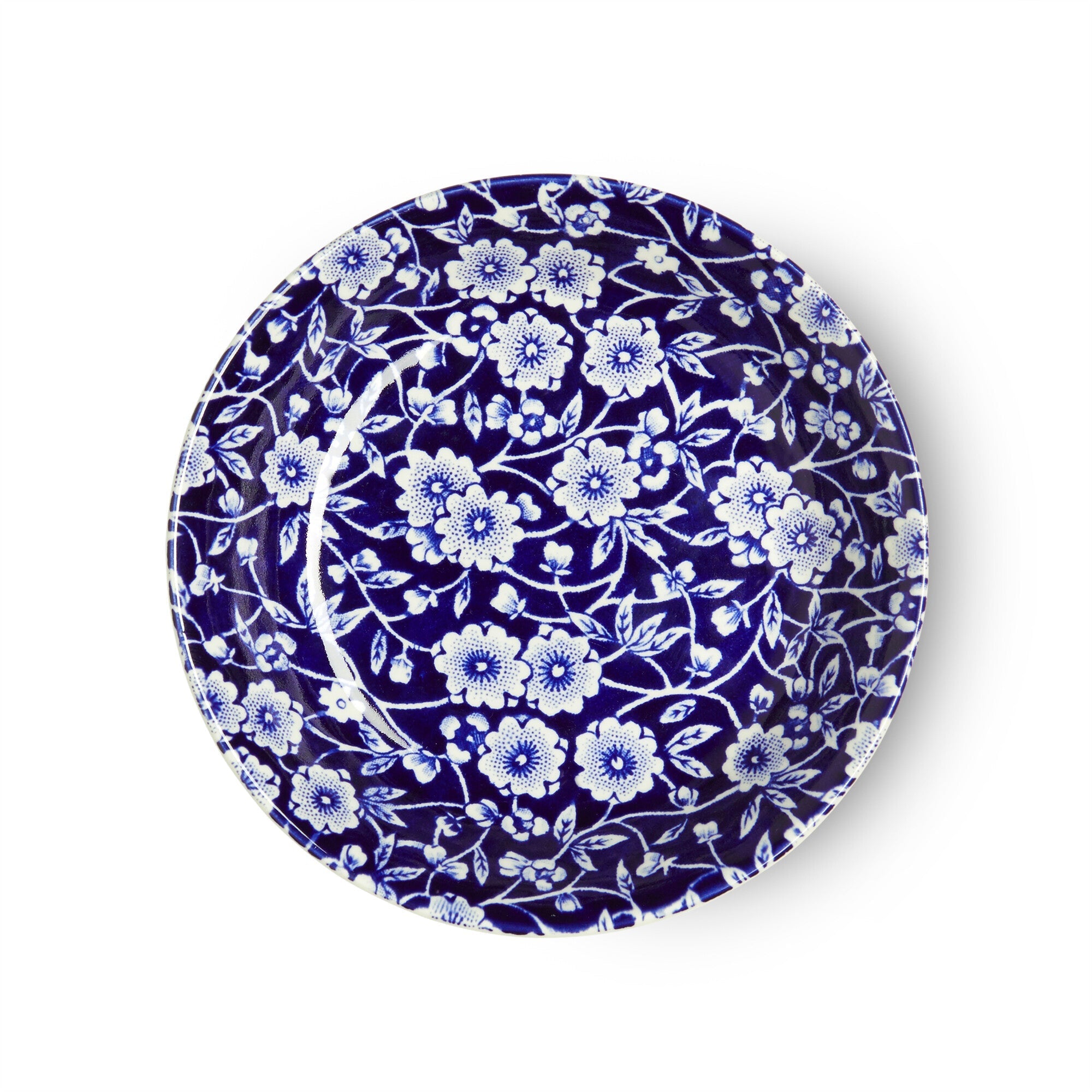 Burleigh Blue Calico Butter Pat Dish 12cท