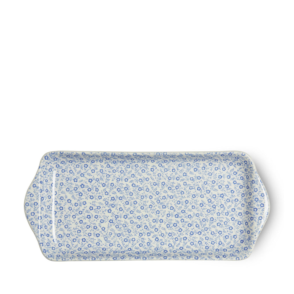 Burleigh Pale Blue Felicity Rectangular Tray 28cm/ 11"
