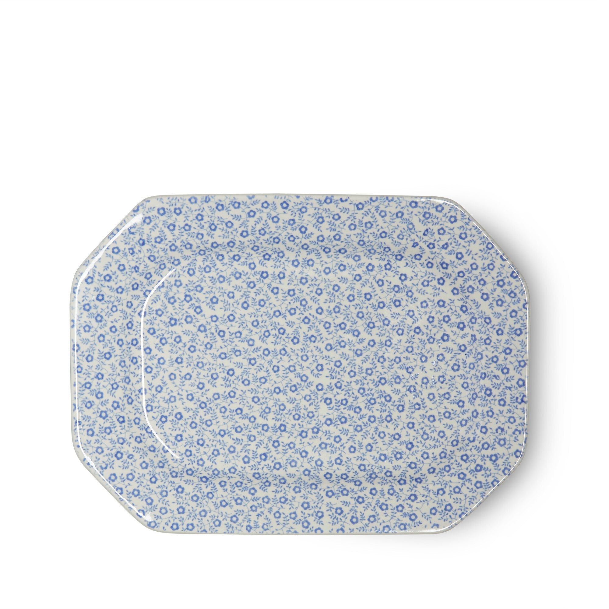 Burleigh Pale Blue Felicity Rectangular Platter 25cm/ 10"