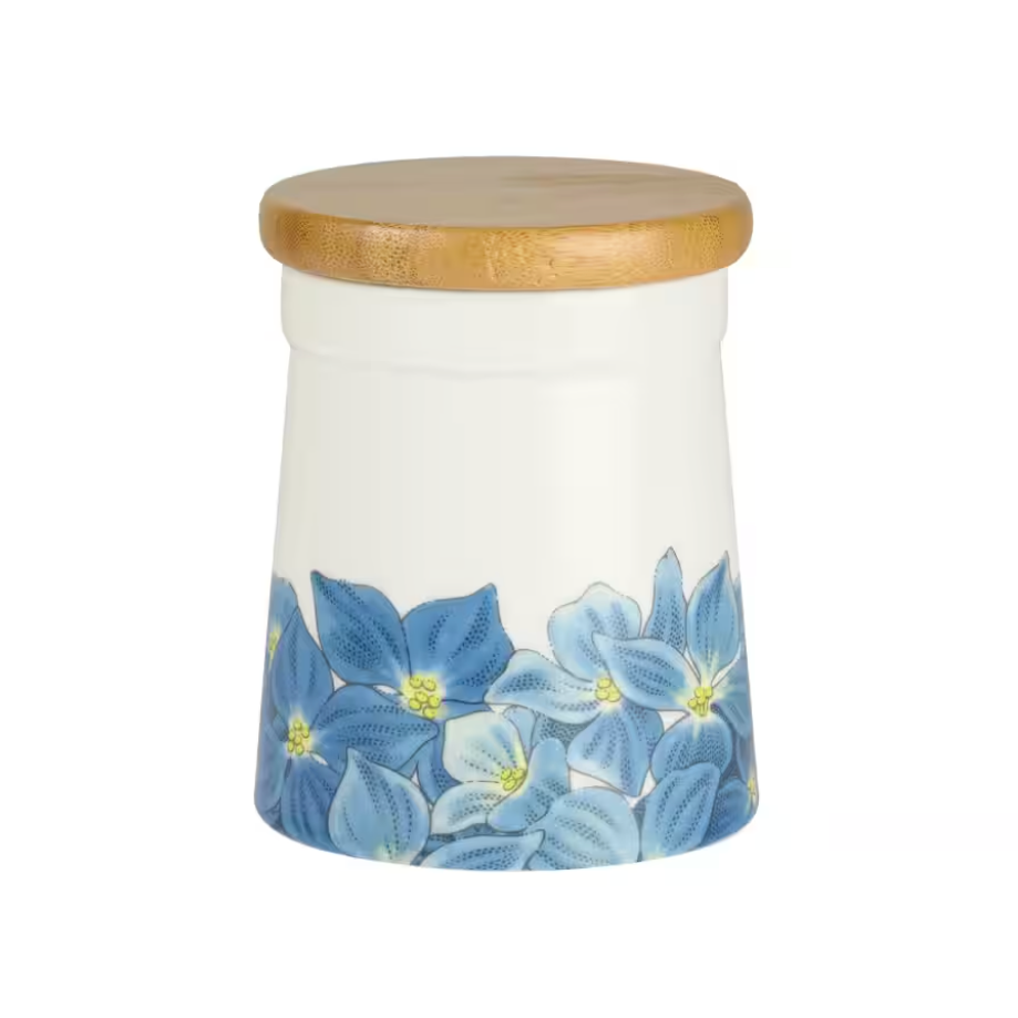 Botanic Blooms Store Jar - 4.5" - Hydrangea 11.5cm Single