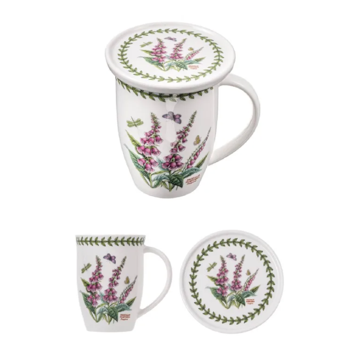 Botanic Garden Mug & Coaster-FoxGlove Single