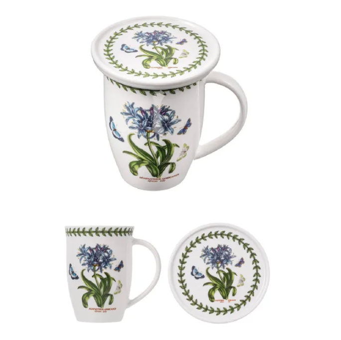 Botanic Garden Mug & Coaster-African Lily Single