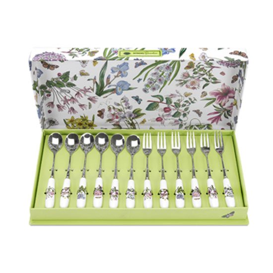 Botanic Garden Pastry Fork and Tea Spoon S/12 15cm Boxed Set