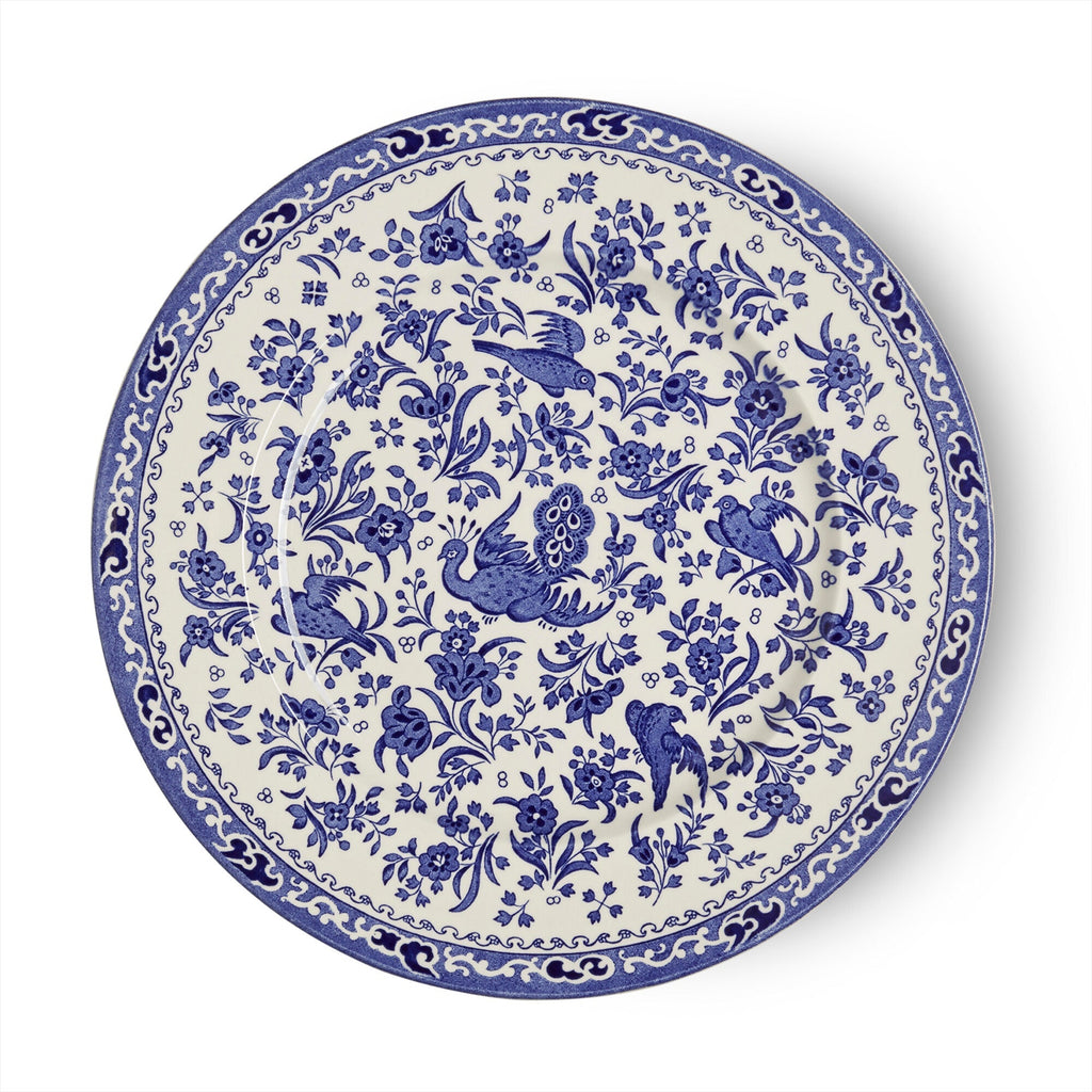 Burleigh Blue Regal Peacock Plate 25cm