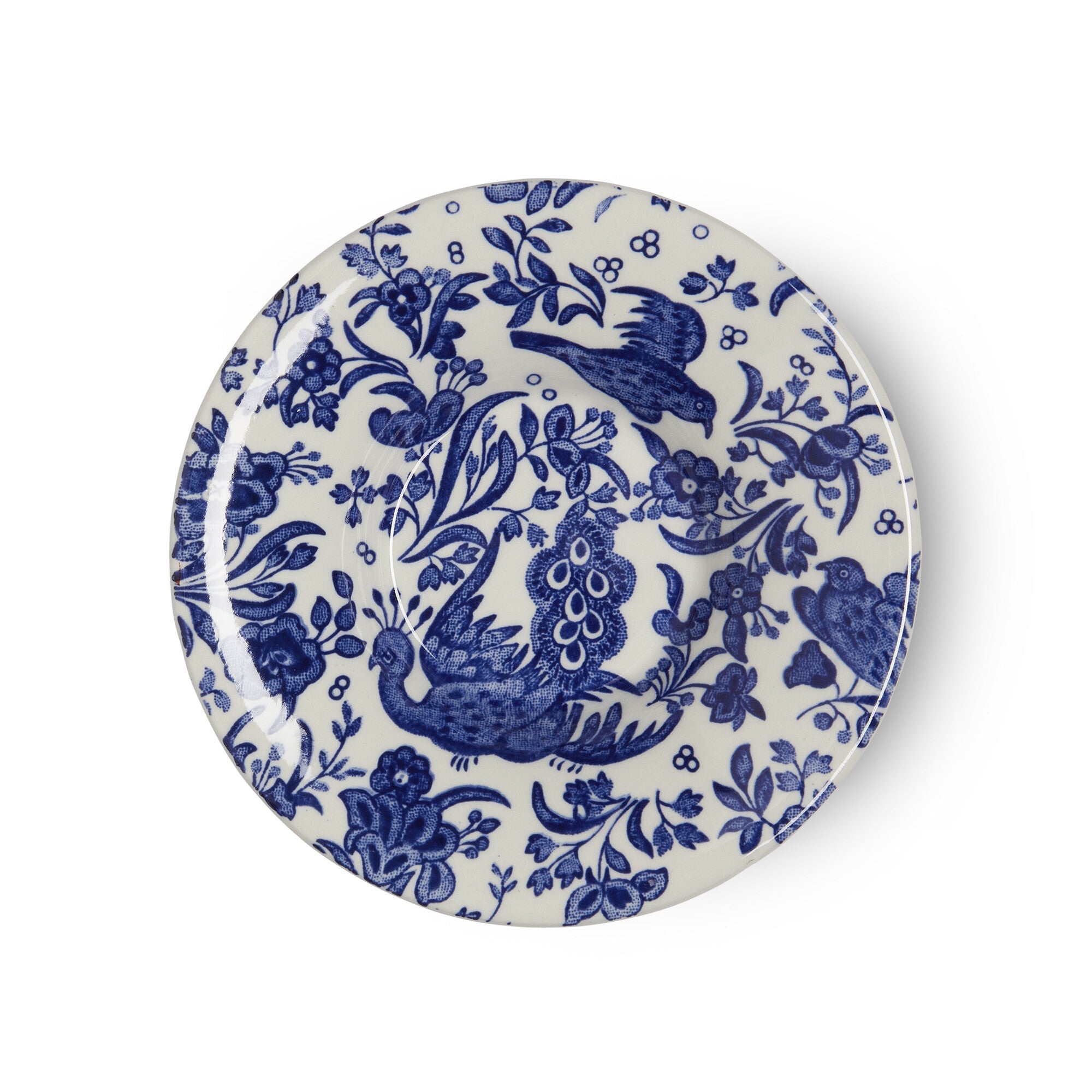 Burleigh Blue Regal Peacock Espresso Saucer