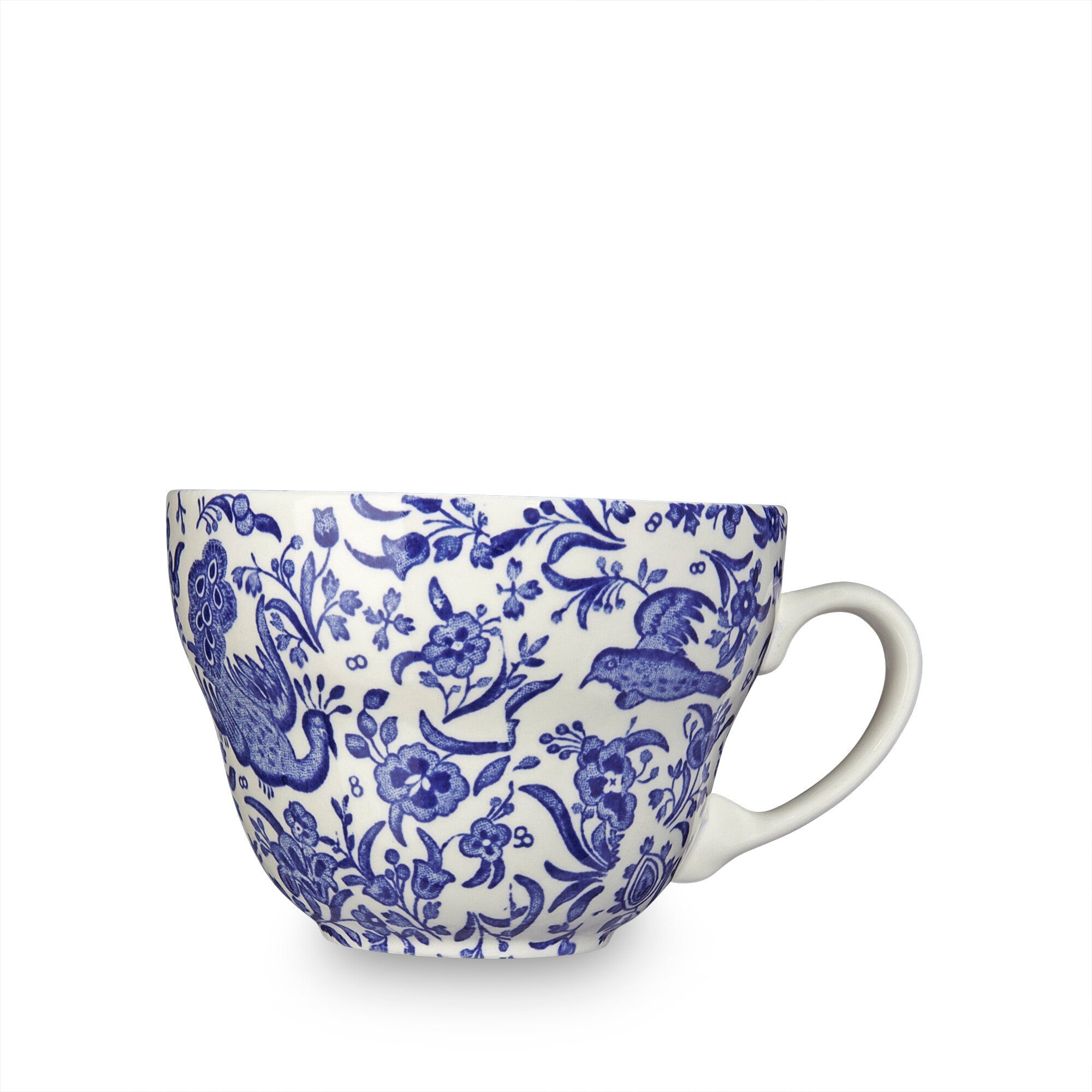 Burleigh Blue Regal Peacock Breakfast Cup 420ml