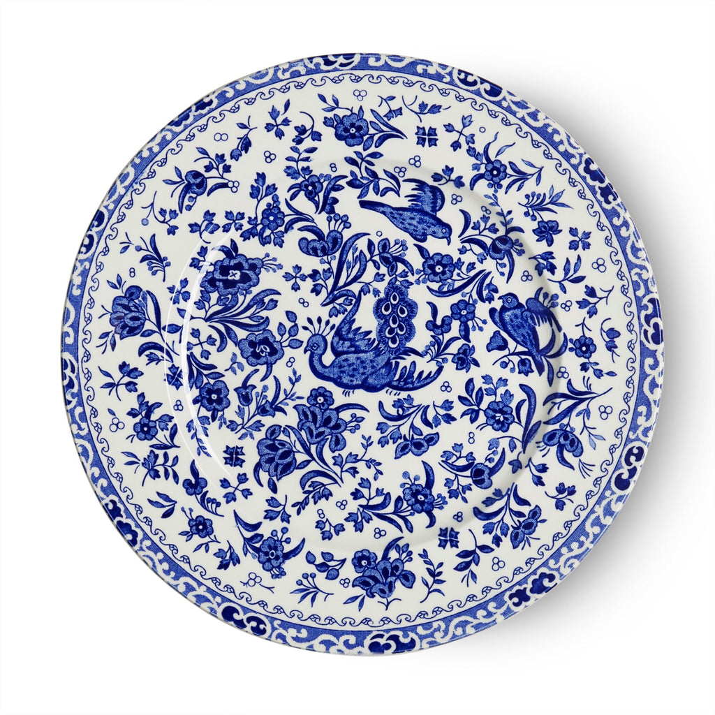 Burleigh Blue Regal Peacock Plate 22cm/9"