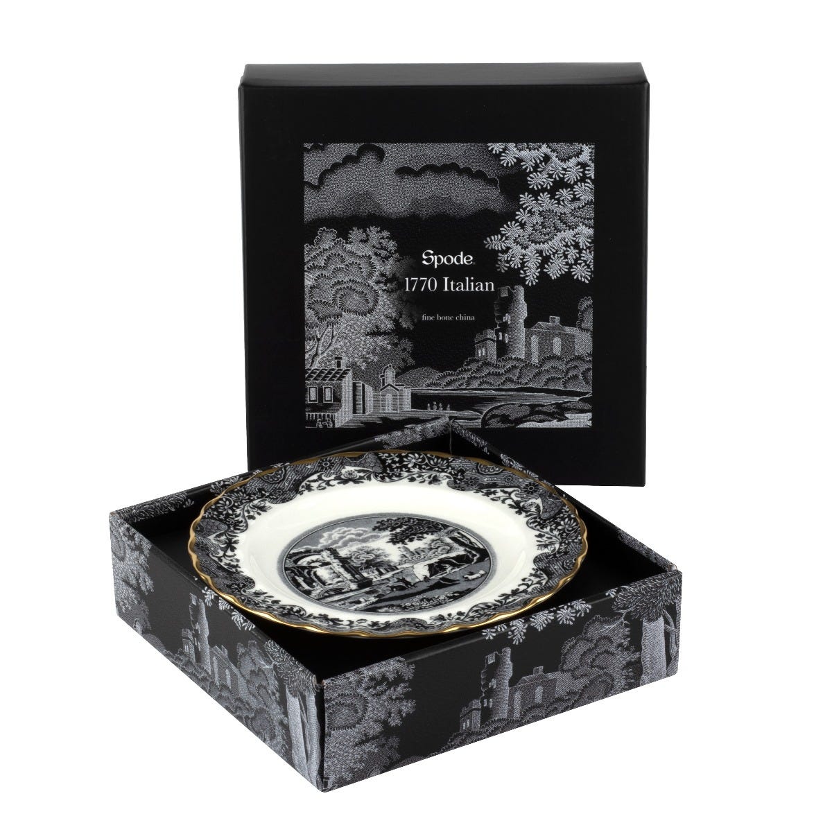 Spode 1770 Italian Large Plate 27cm / Black