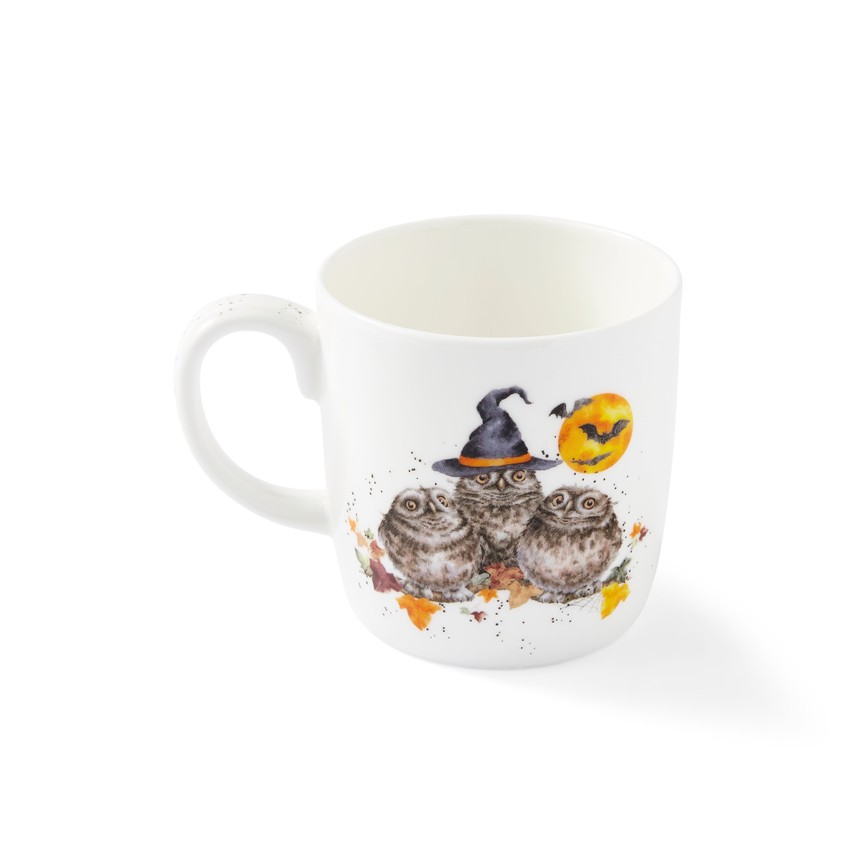 WrenWrendale Designs - Halloween Collectiondale Designs Coloured Collection Mug - Happy Owl-o-ween (Owl) 0.40L Set of 4