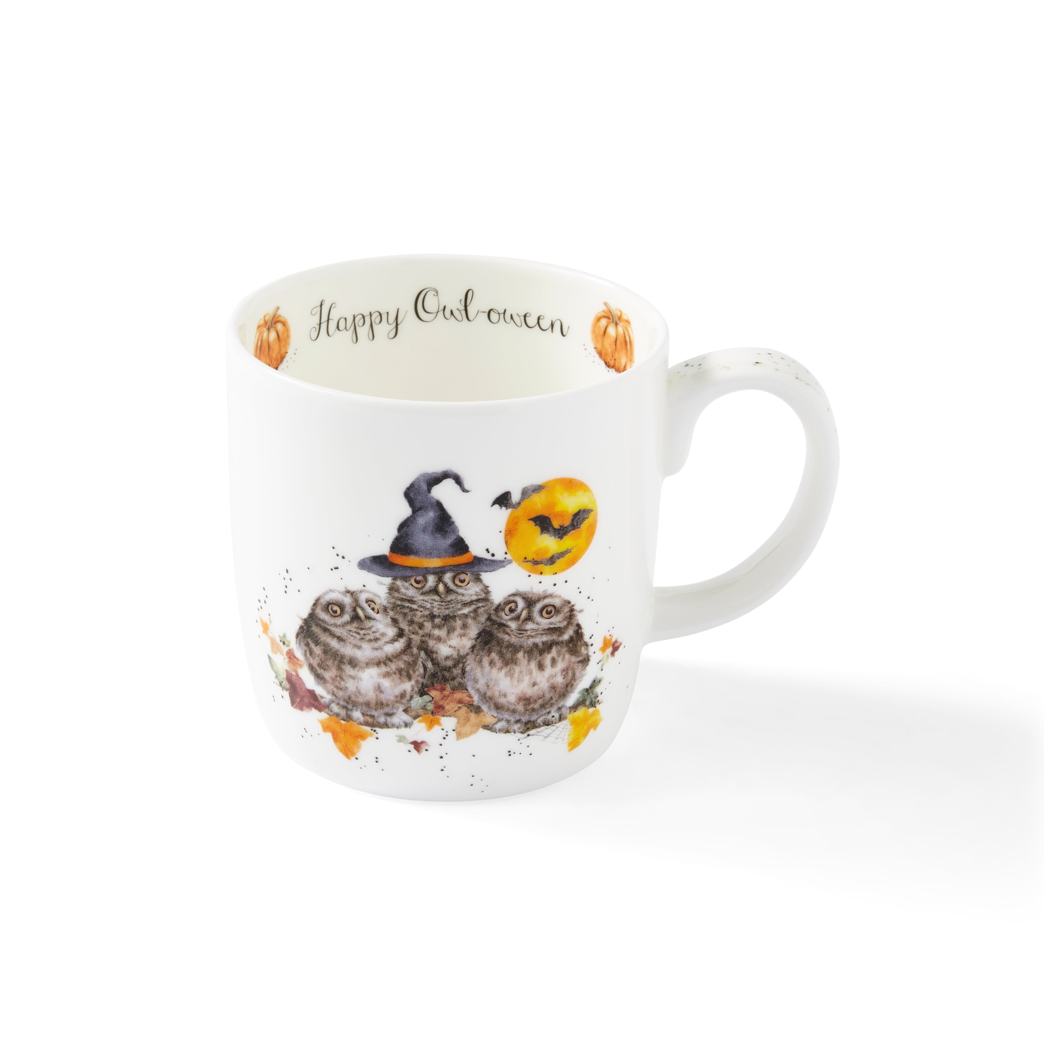 WrenWrendale Designs - Halloween Collectiondale Designs Coloured Collection Mug - Happy Owl-o-ween (Owl) 0.40L Set of 4