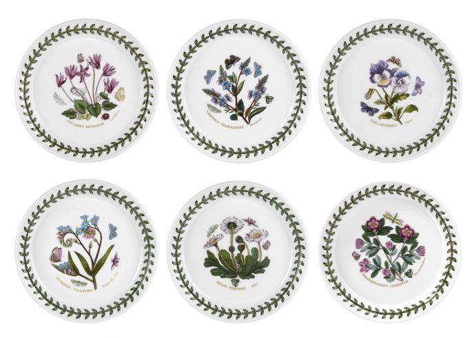 Botanic Garden Set of 6 Bread Plates