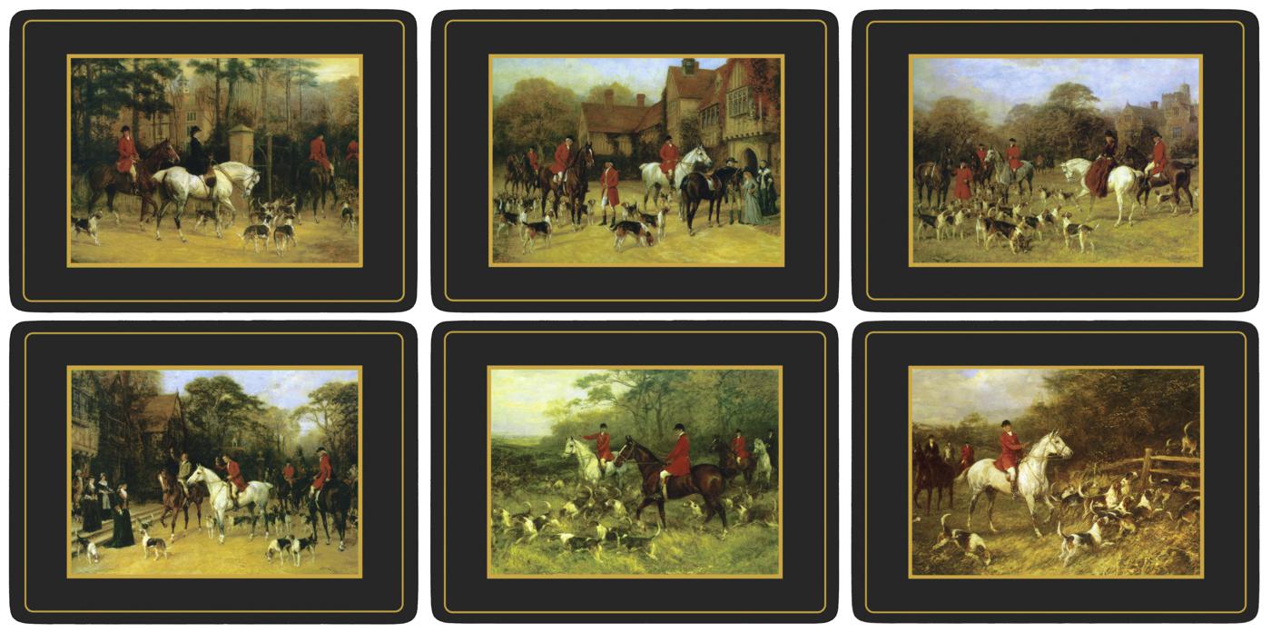 Pimpernel Tally Ho Placemats - Set of 6 30.5 x 23cm Boxed Set