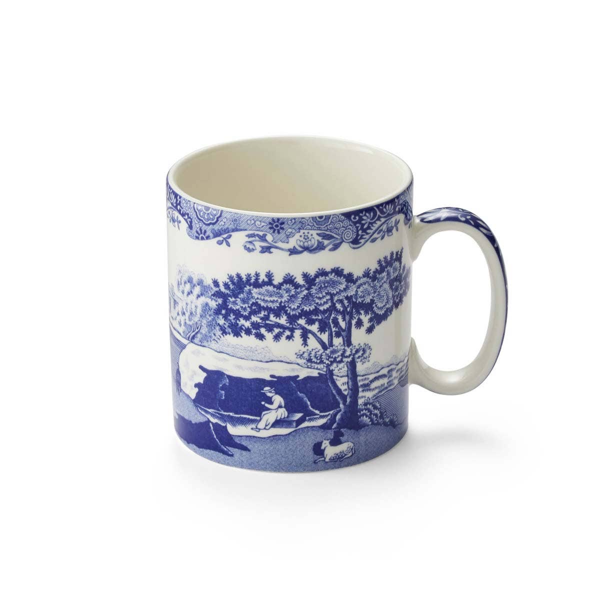 Blue Italian Set of 4 Small Mugs