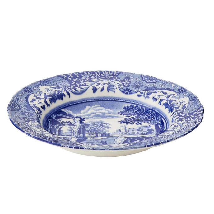 Blue Italian Soup Plates 23cm