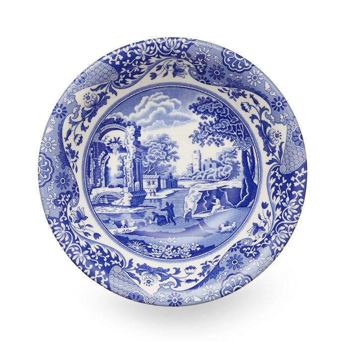 Blue Italian Set of 4 Cereal Bowls 20cm/8.5"