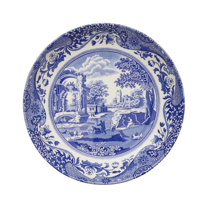 Blue Italian  Set Of 4 Pasta Bowl 23cm