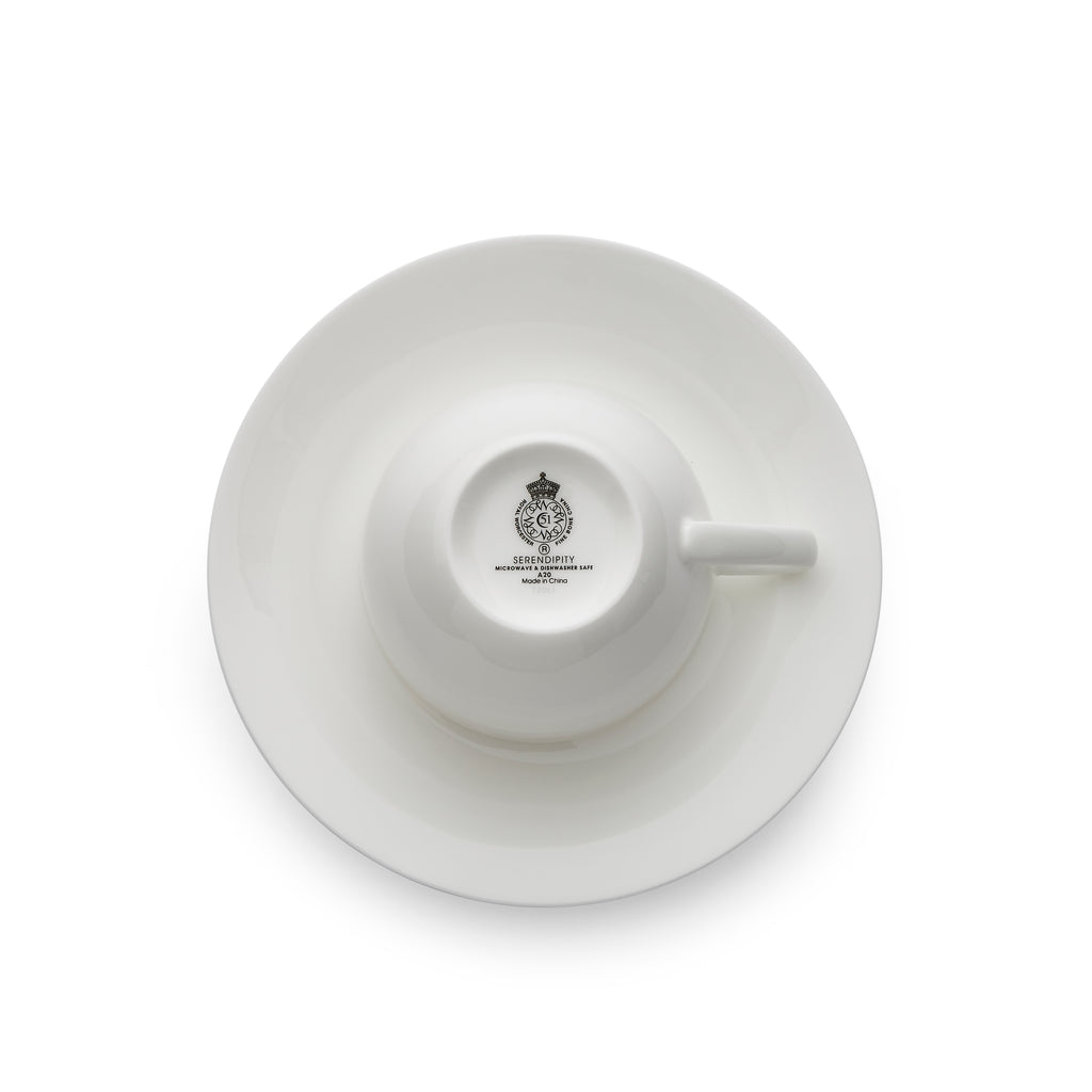 Royal Worcester Serendipity Teacup & Saucer 0.22L Set of 4