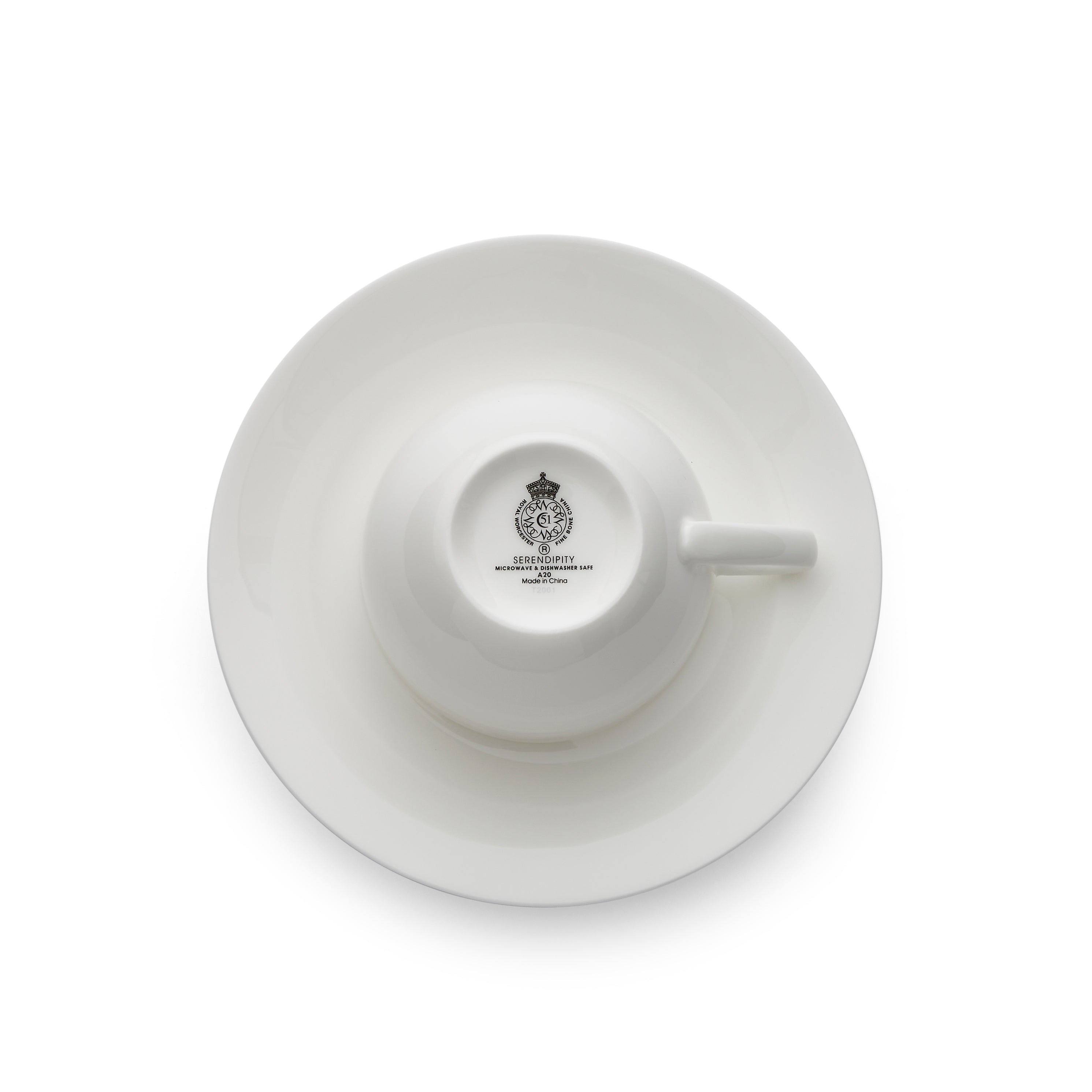 Royal Worcester Serendipity Teacup & Saucer 0.22L Set of 4