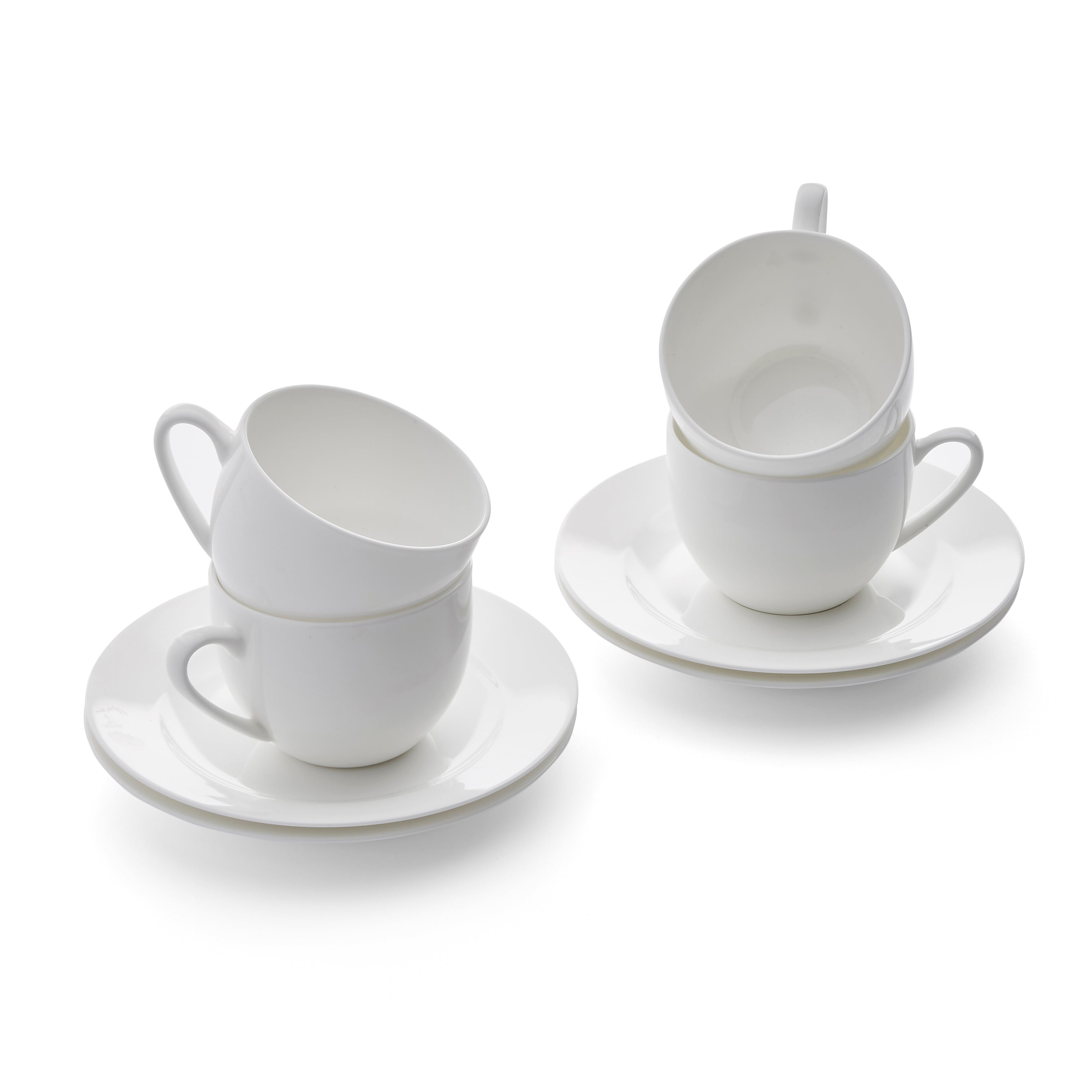 Royal Worcester Serendipity Teacup & Saucer 0.22L Set of 4