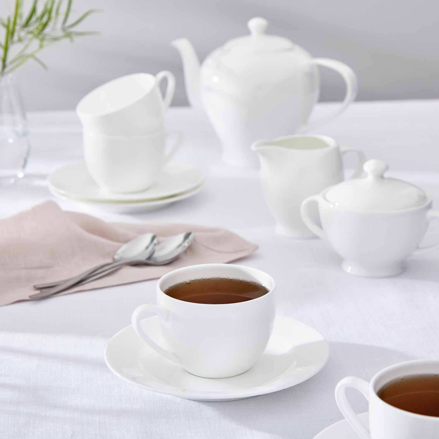 Royal Worcester Serendipity Teacup & Saucer 0.22L Set of 4