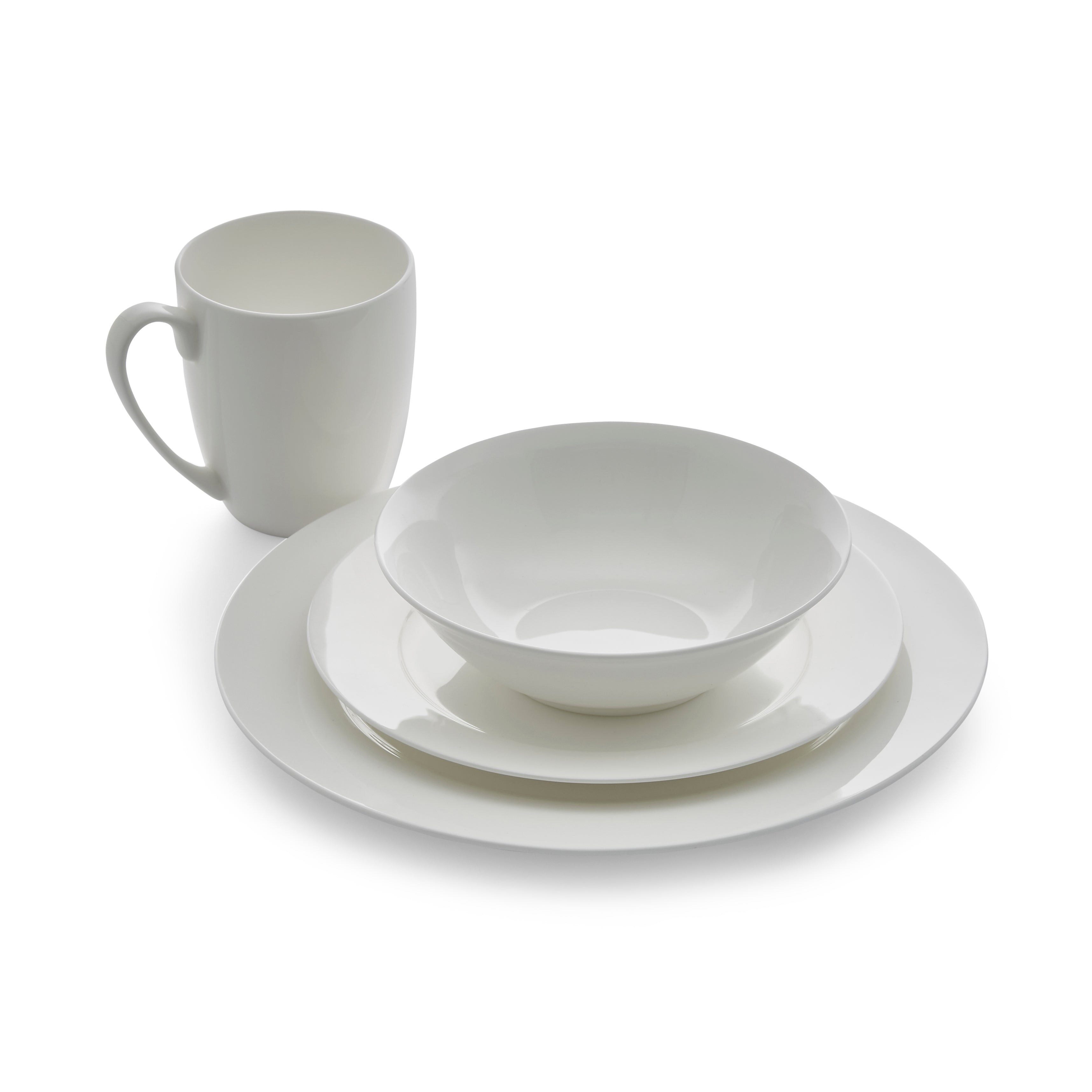 Royal Worcester Serendipity 16 Piece Set 4 x 27cm/10.5" Plate, 4 x 20cm/8" Plate, 4 x 16cm/6.25" Bowl, 4 x 0.35L/12fl.oz. Mug Boxed Set