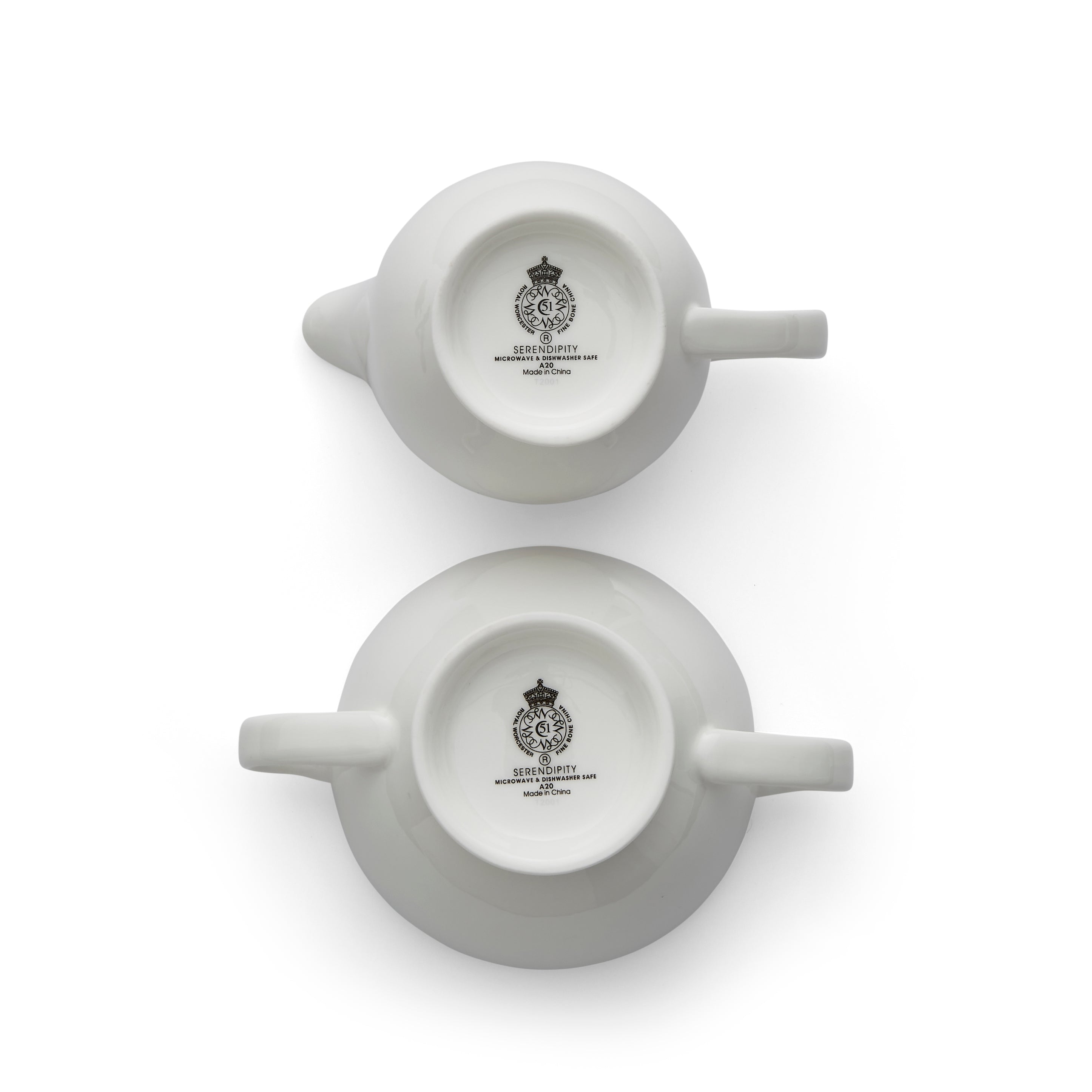 Royal Worcester Serendipity Sugar Bowl and Cream Jug Sugar 0.22L 
Cream Jug 0.28L Boxed Set
