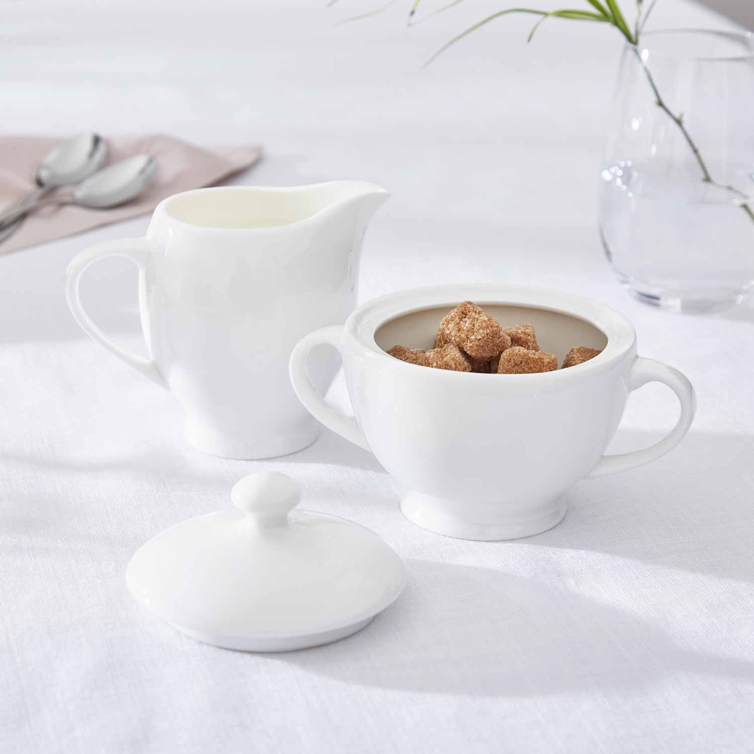 Royal Worcester Serendipity Sugar Bowl and Cream Jug Sugar 0.22L 
Cream Jug 0.28L Boxed Set