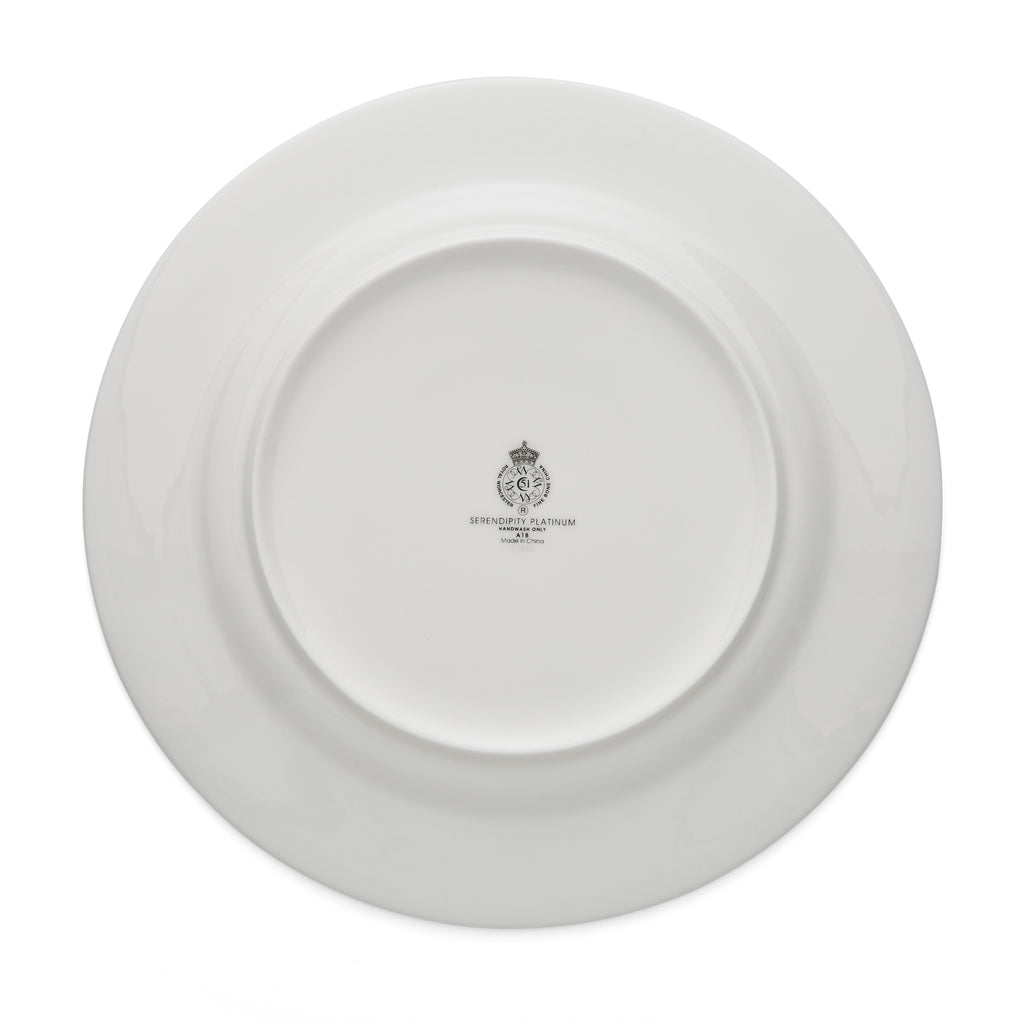 Serendipity Platinum Plate - Rimmed 27cm Set of 4