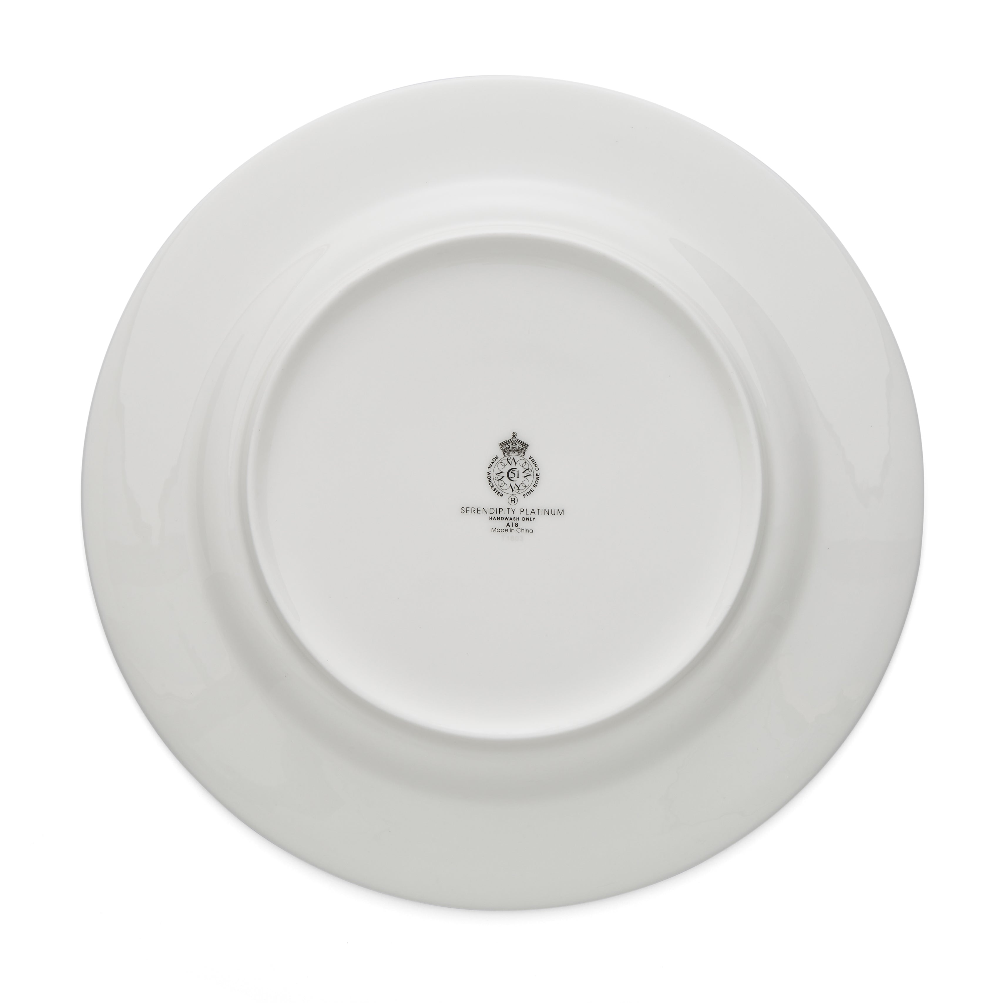 Serendipity Platinum Plate - Rimmed 27cm Set of 4