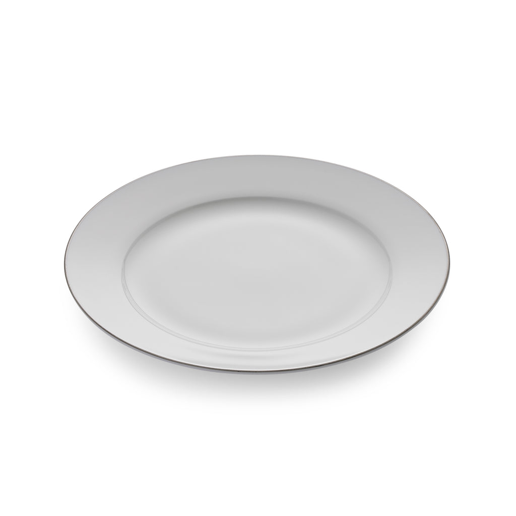 Serendipity Platinum Plate - Rimmed 20cm Set of 4