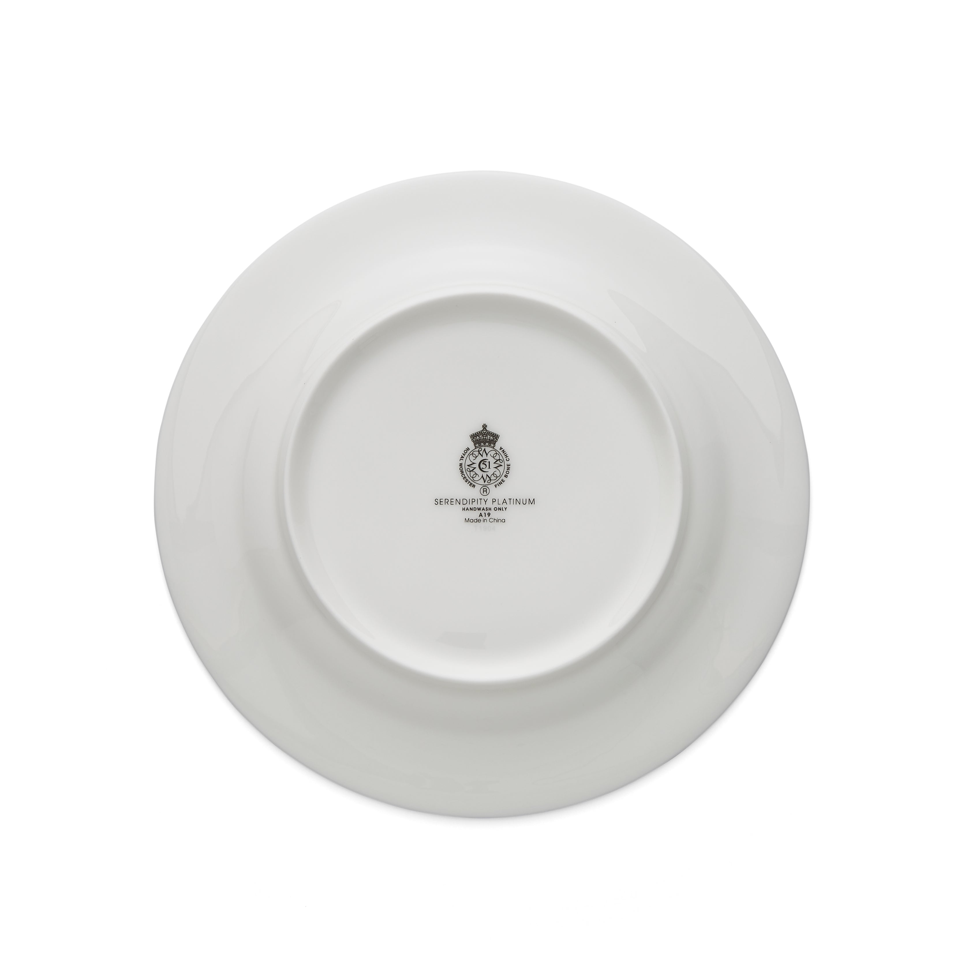 Serendipity Platinum Plate - Rimmed 20cm Set of 4