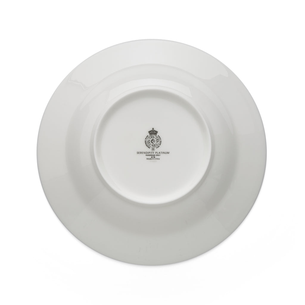 Serendipity Platinum Soup Plate 23.5cm Set of 4