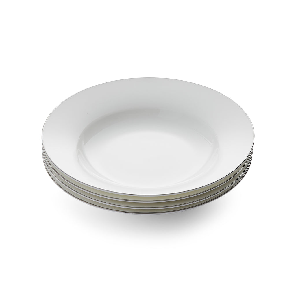 Serendipity Platinum Soup Plate 23.5cm Set of 4