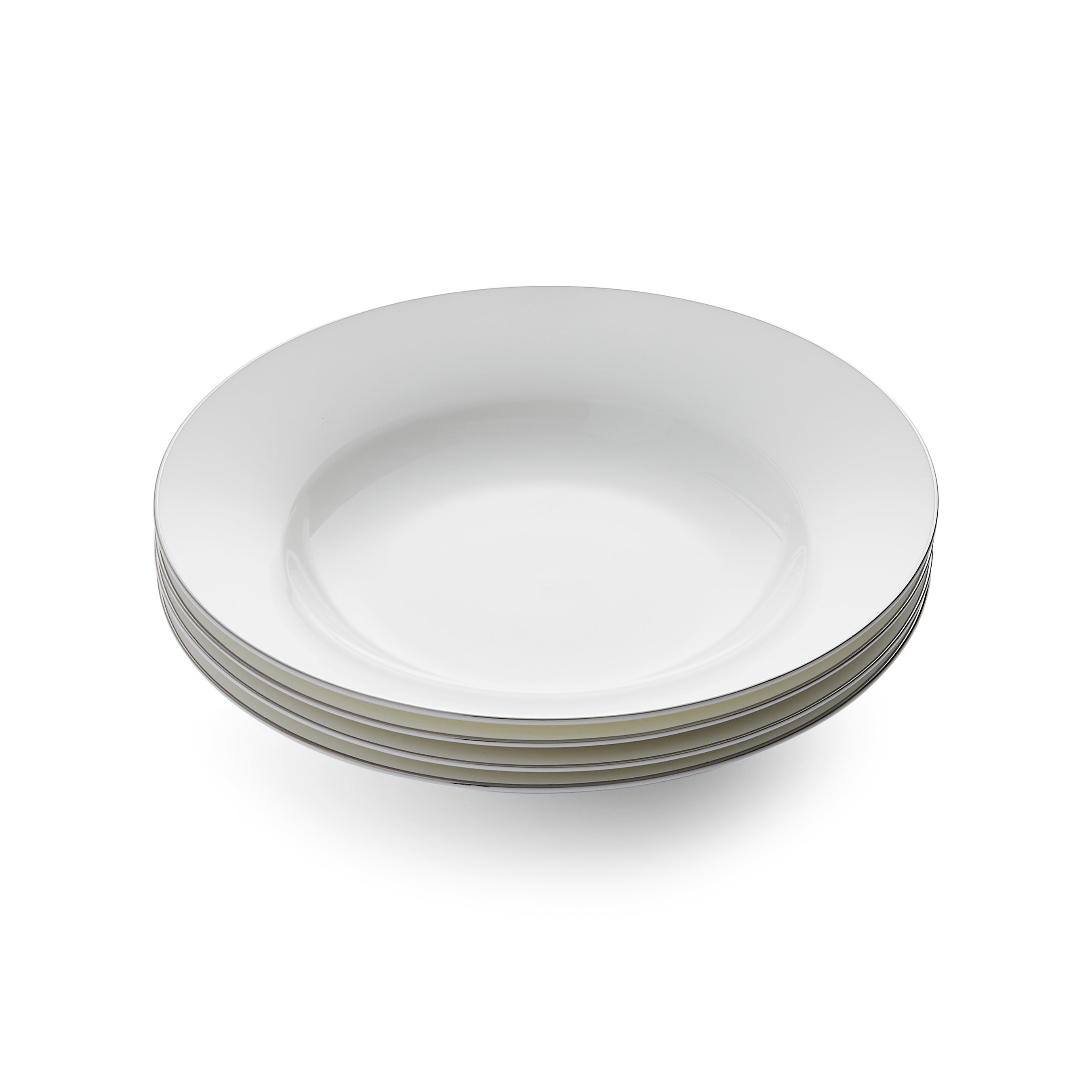 Serendipity Platinum Soup Plate 23.5cm Set of 4
