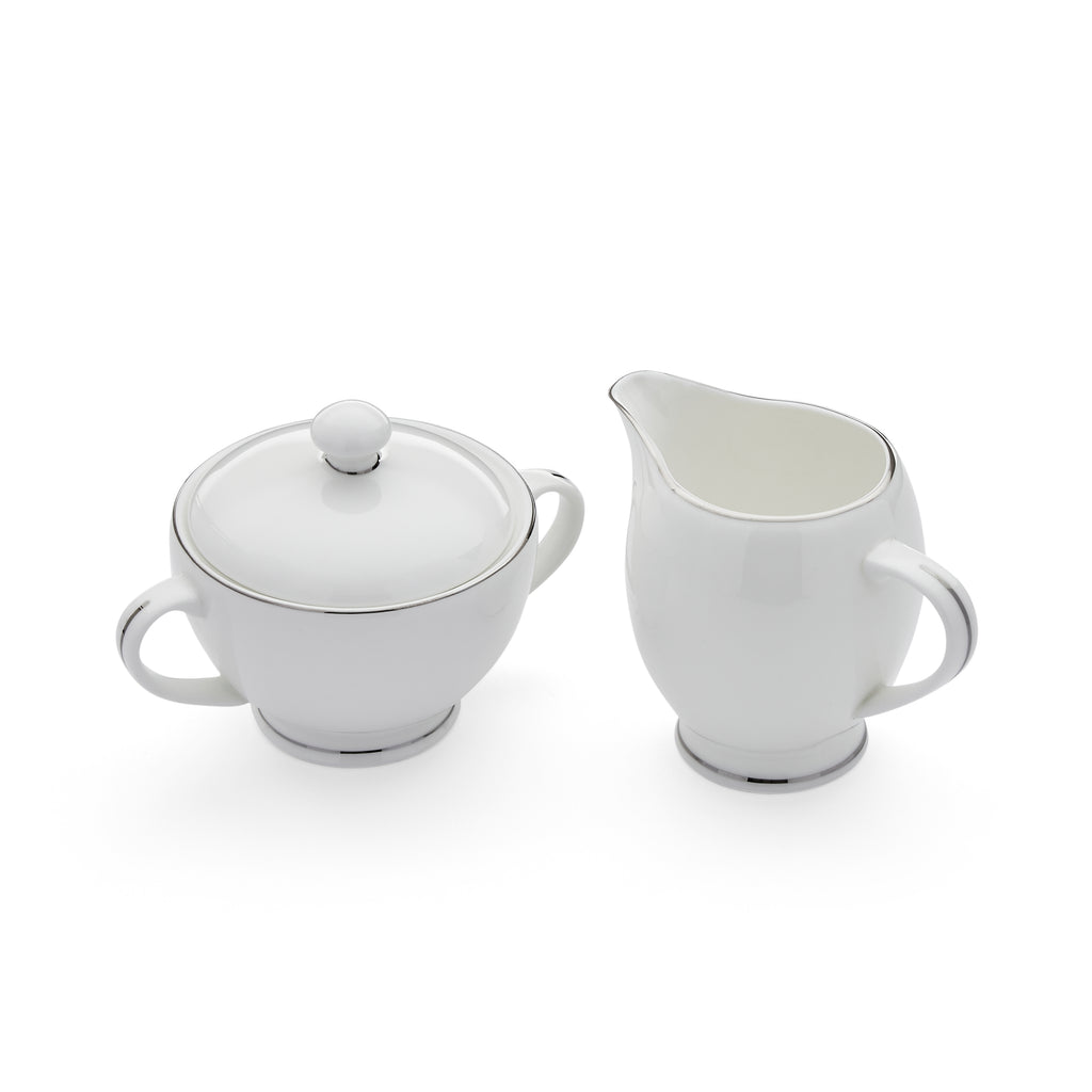 Serendipity Platinum Sugar Bowl and Cream Jug Sugar 0.22L 
Cream Jug 0.28L Boxed Set