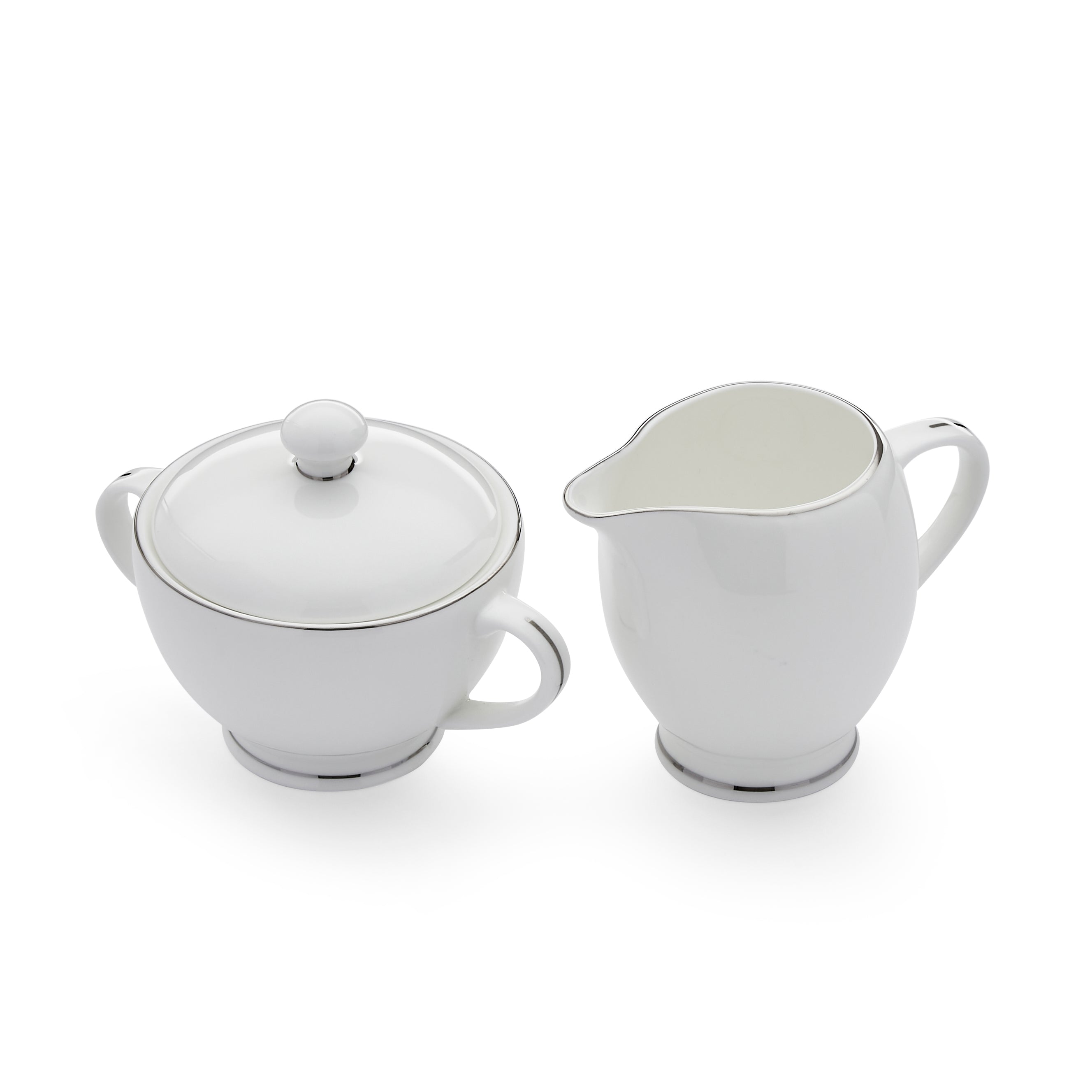 Serendipity Platinum Sugar Bowl and Cream Jug Sugar 0.22L 
Cream Jug 0.28L Boxed Set