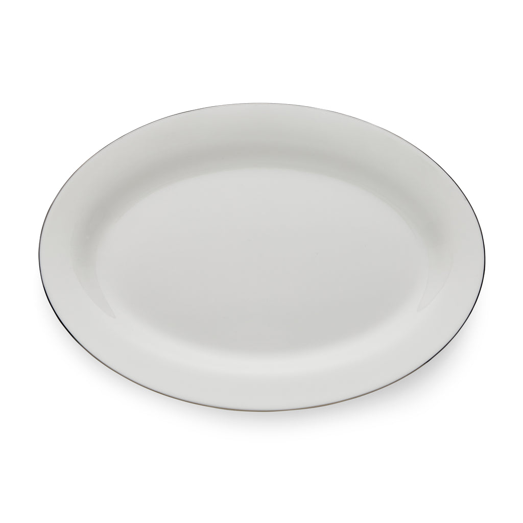 Serendipity Platinum Oval Platter 30cm Single
