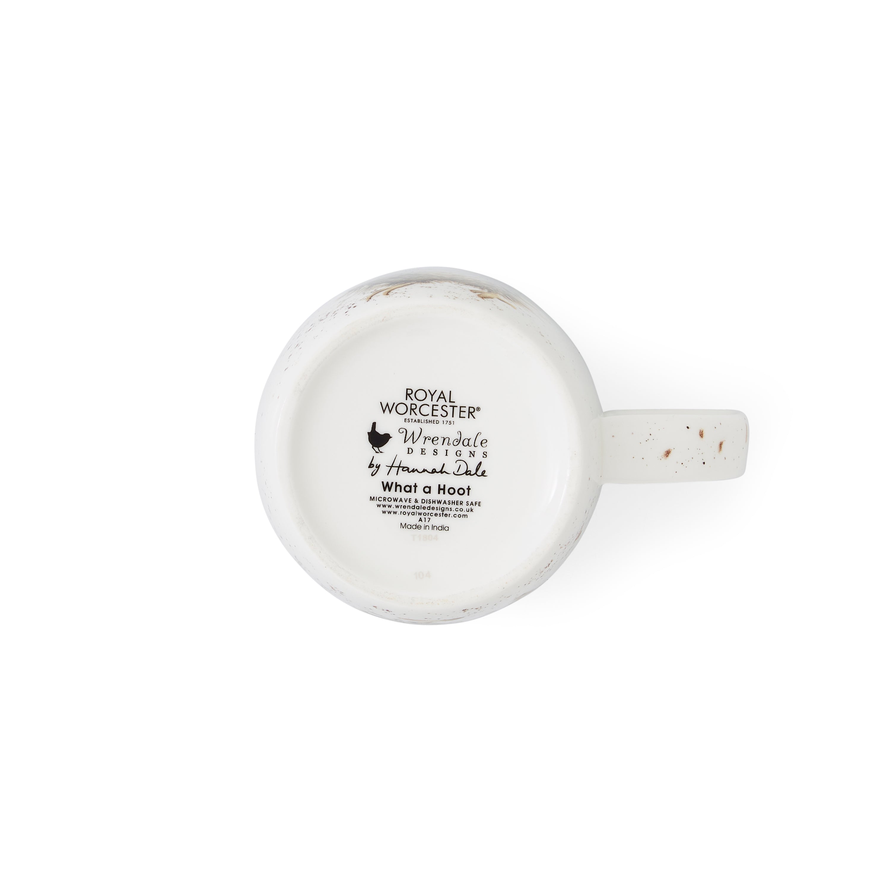 Royal Worcester Wrendale Designs What a Hoot (Owl) 0.31L Set of 6
