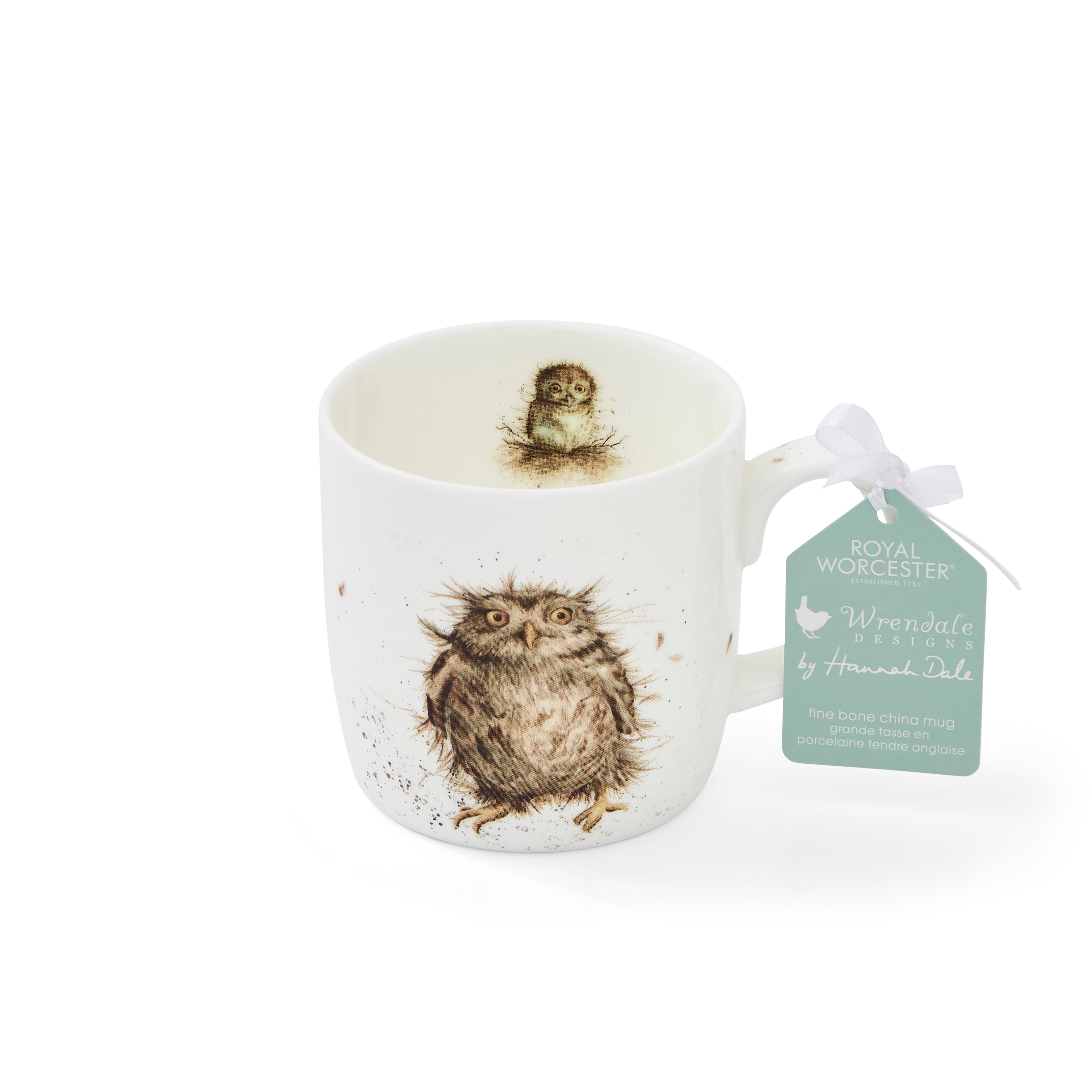 Royal Worcester Wrendale Designs What a Hoot (Owl) 0.31L Set of 6