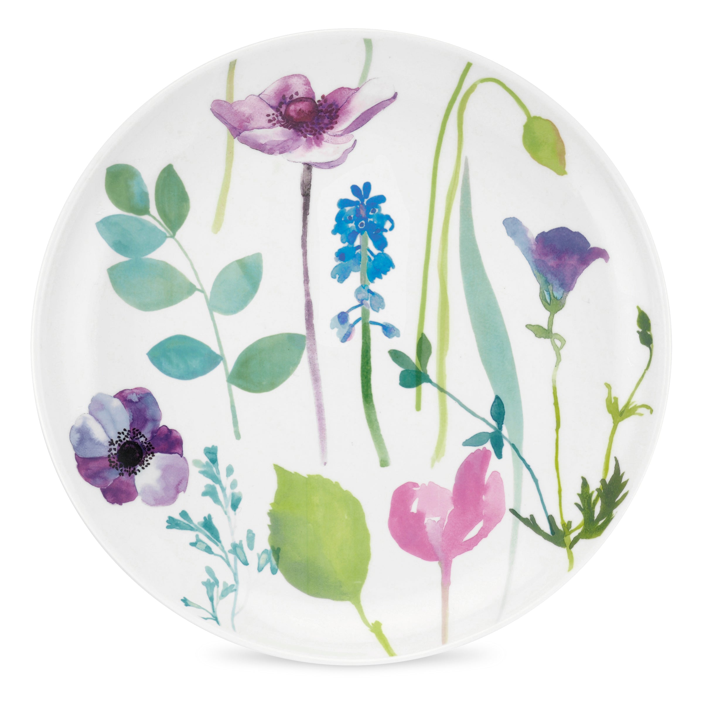 Water Garden (Pre-Order Range) Plate Coupe - Set of 4 22.5cm Set of 4